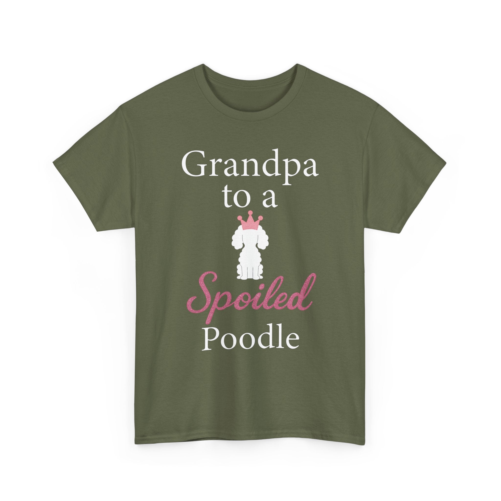 Grandpa to a Spoiled Poodle T-Shirt — Funny Shirt for Dog Lovers
