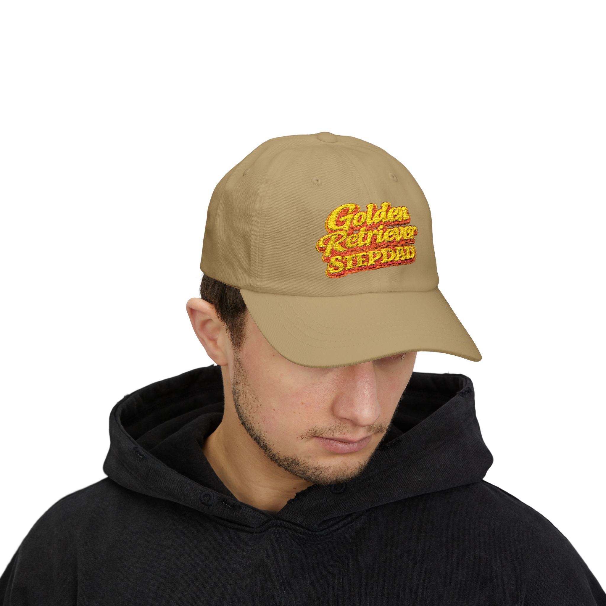 Golden Retriever Stepdad Dad Cap — Embroidered Baseball Hat for Pug Lovers