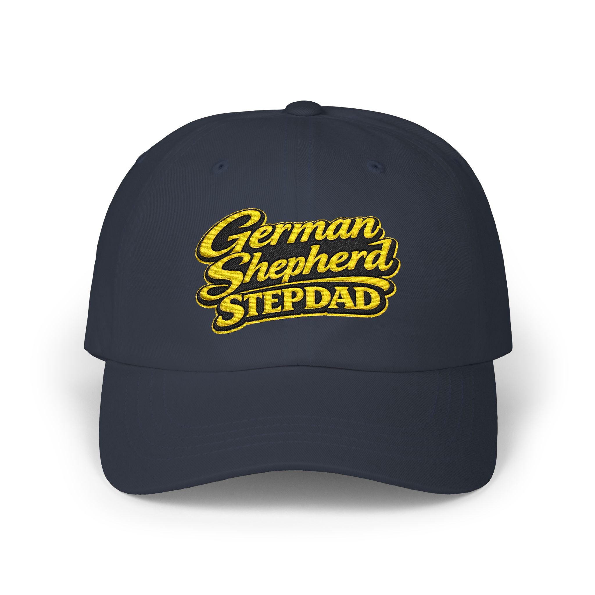 German Shepherd Stepdad Dad Cap — Embroidered Baseball Hat for Dog Lovers