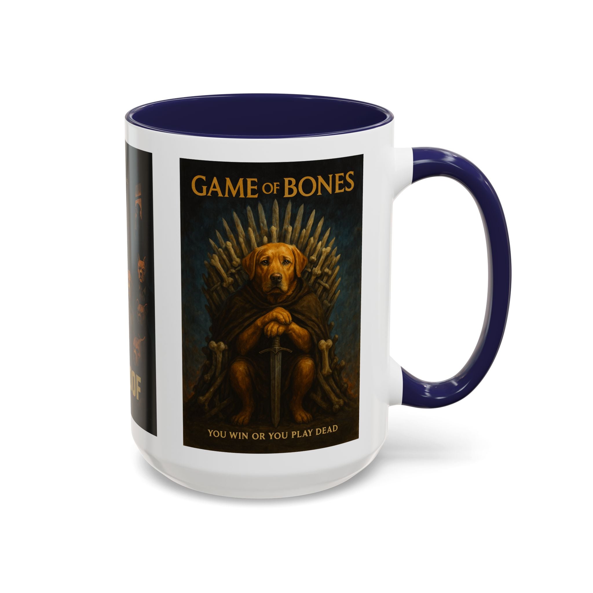 Golden TV Classics Dog Parody Coffee Mug – Mad Men, The Wire & Game of Thrones