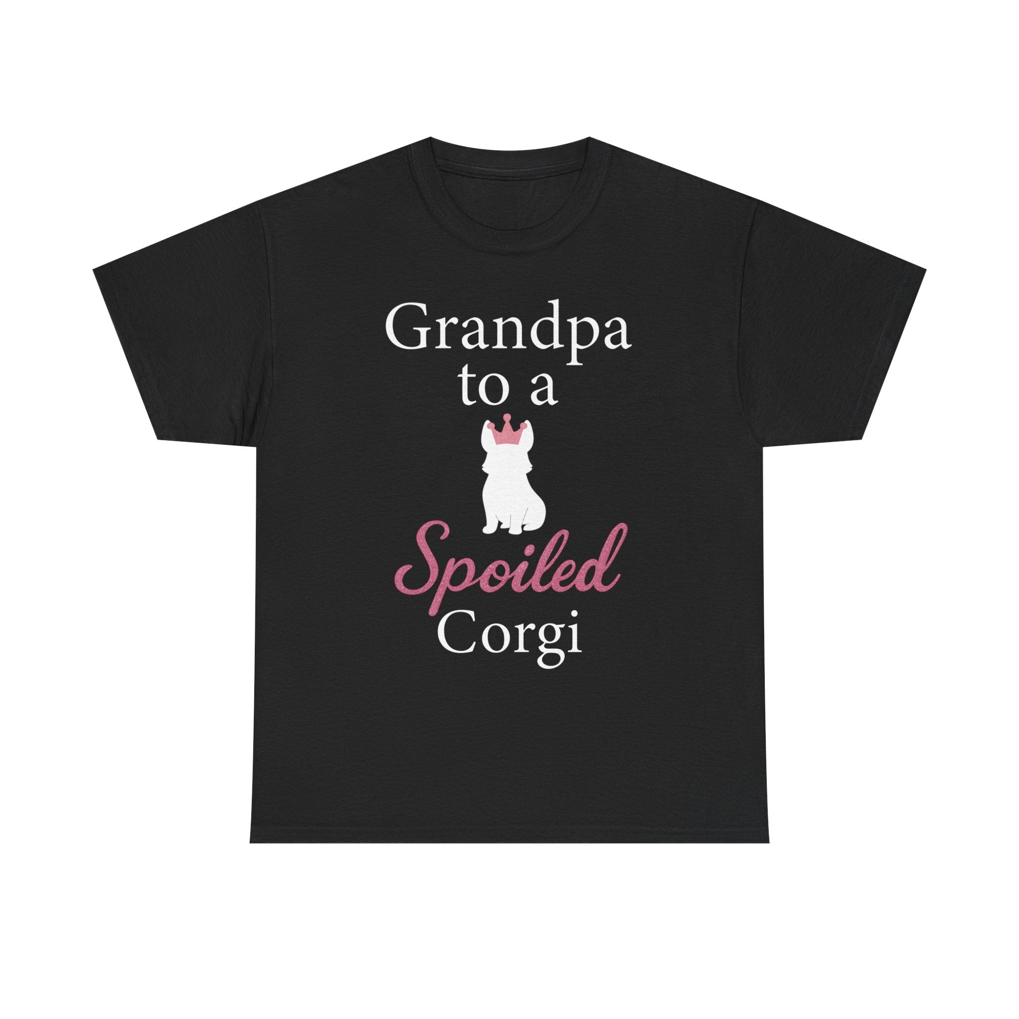 Grandpa to a Spoiled Corgi T-Shirt — Funny Shirt for Dog Lovers