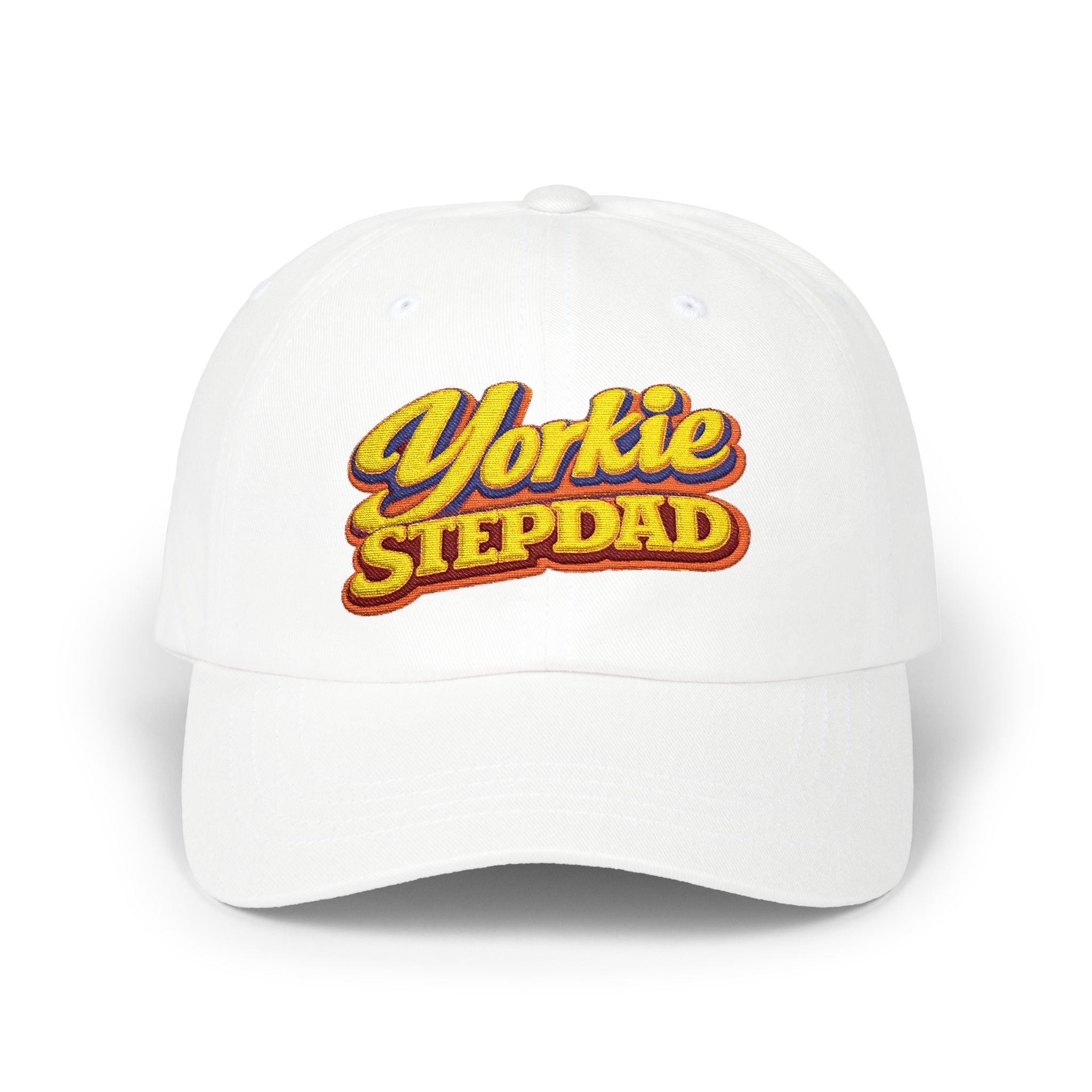 Yorkie Stepdad Dad Cap — Embroidered Baseball Hat for Dog Lovers