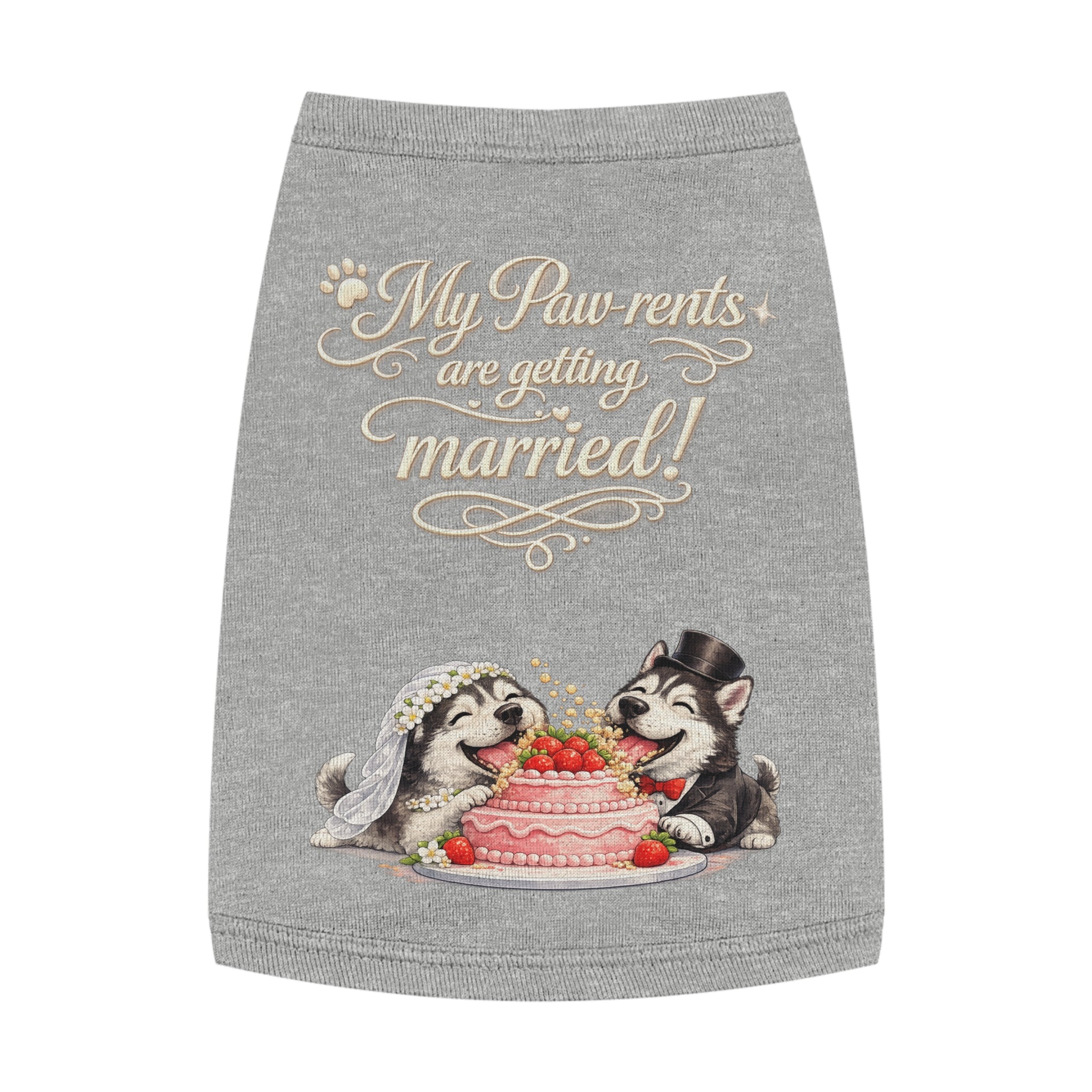 Engagement Gift for Dog Lovers -- My Pawrents Are Getting Married Dog Shirt Wedding Gift (Husky)