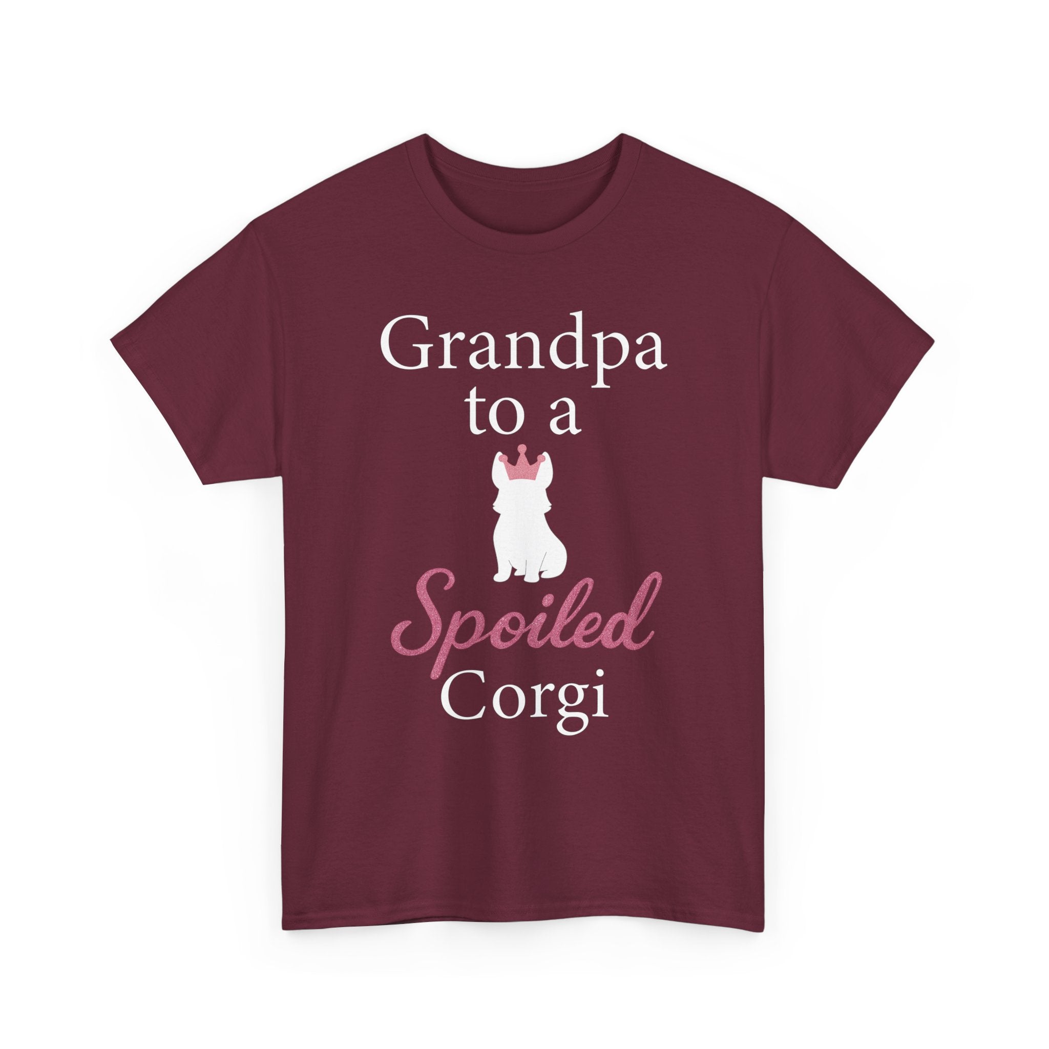 Grandpa to a Spoiled Corgi T-Shirt — Funny Shirt for Dog Lovers