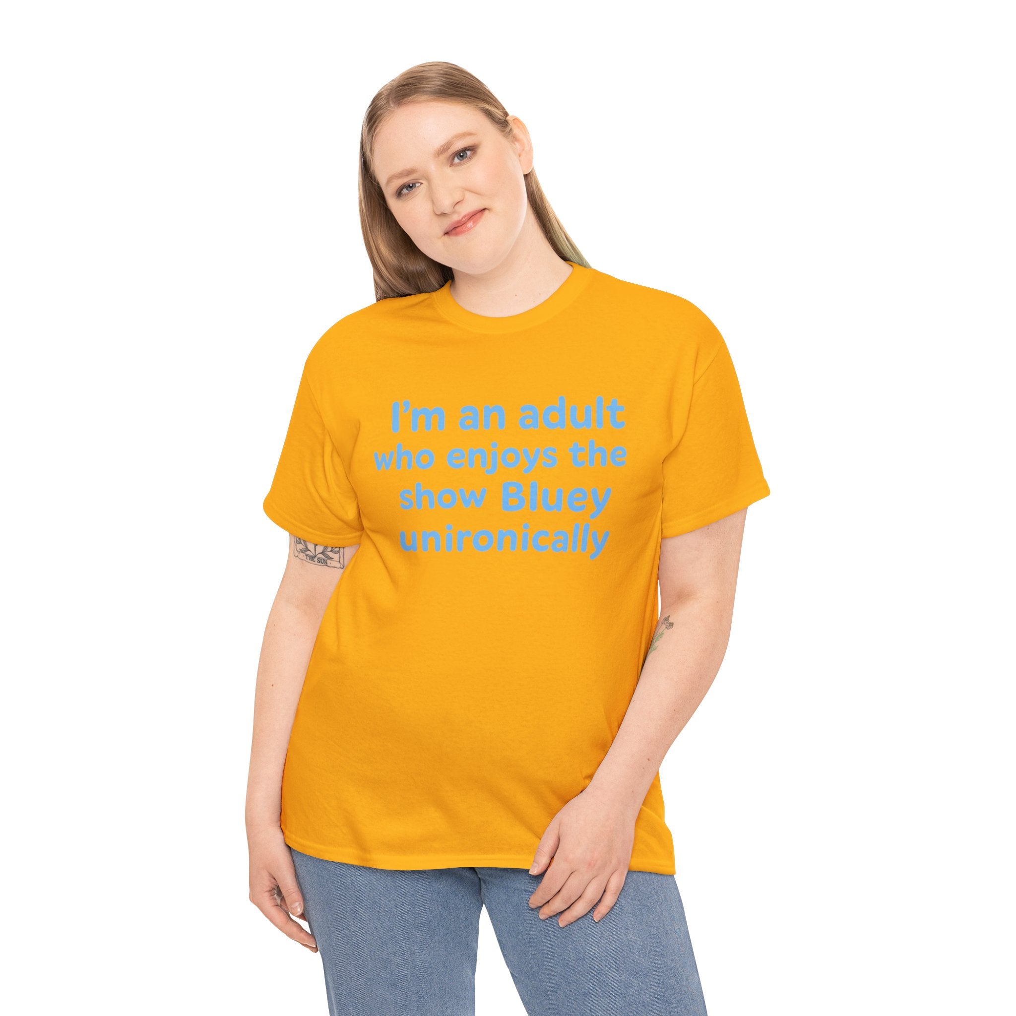 I'm An Adult Who Enjoys The Show Bluey Unironically Shirt -- Funny Shirt for Dog and Bluey Lovers