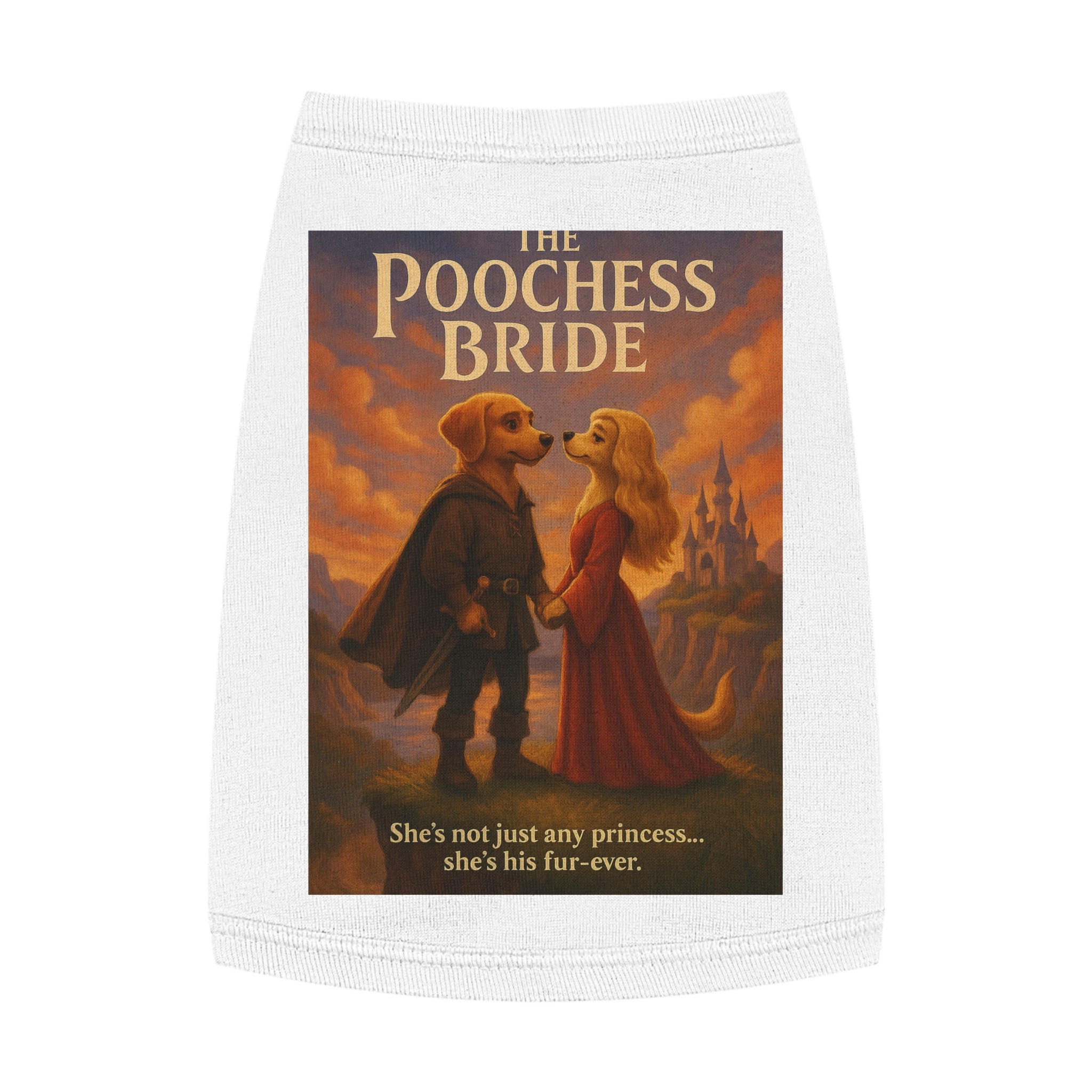 The Poochess Bride Pet Tank Top-- Funny Parody Shirt for Dogs Lovers