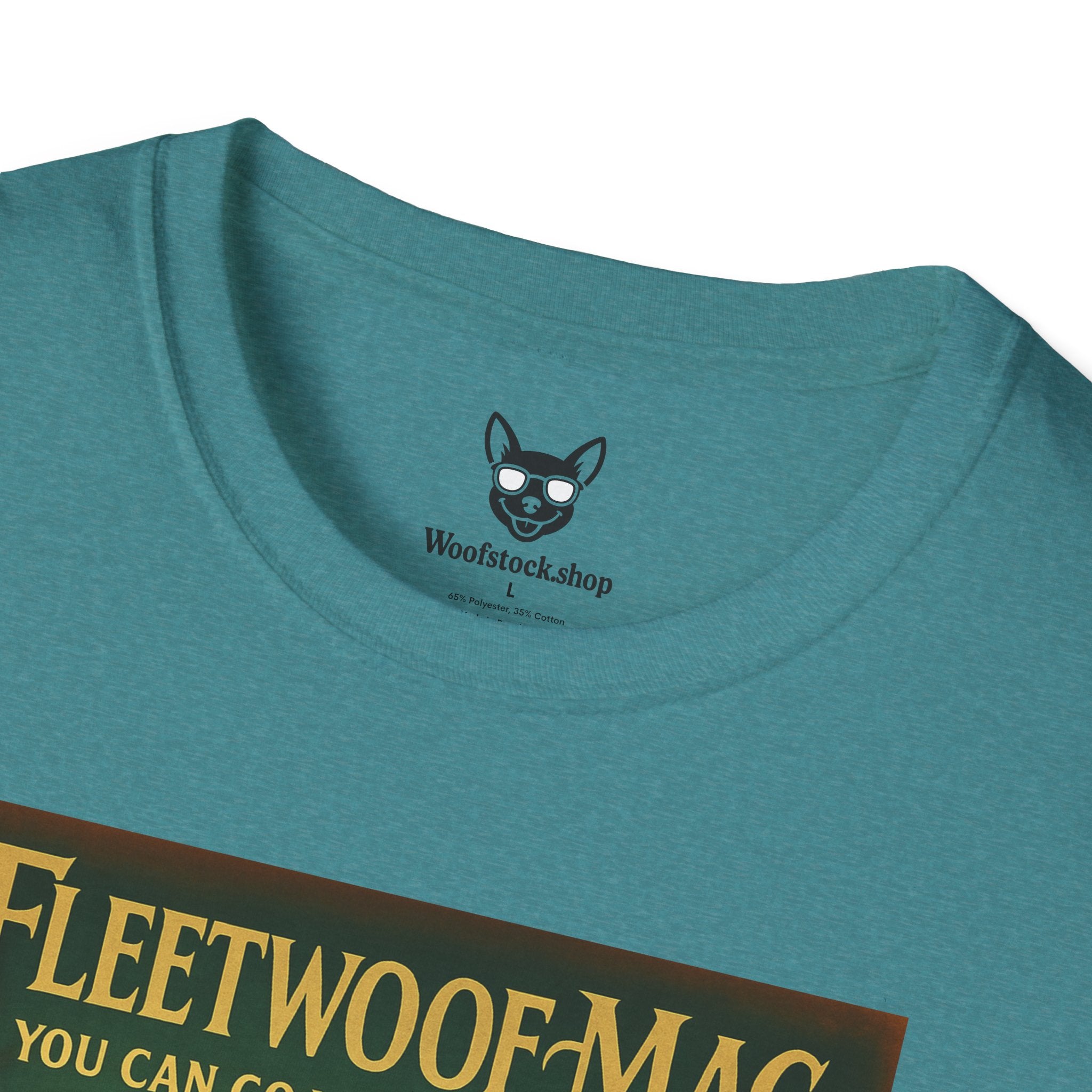 Fleetwood Mac Concert Poster Dog Parody Unisex Softstyle T-Shirt – Funny Tee for Music and Dog Lovers