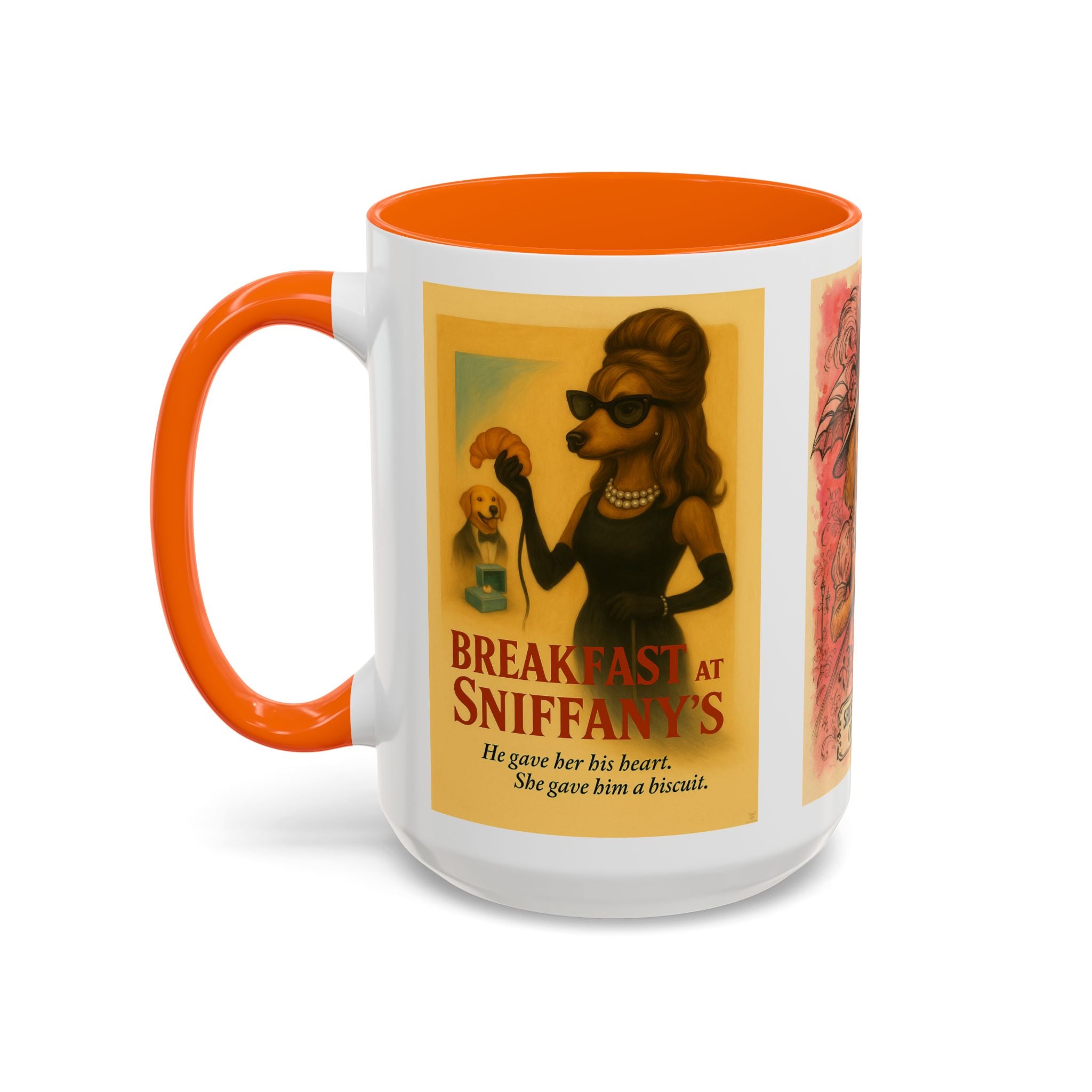 Audrey Hepburn Dog Parody Mug – Funny Gift for Classic Movie Lovers