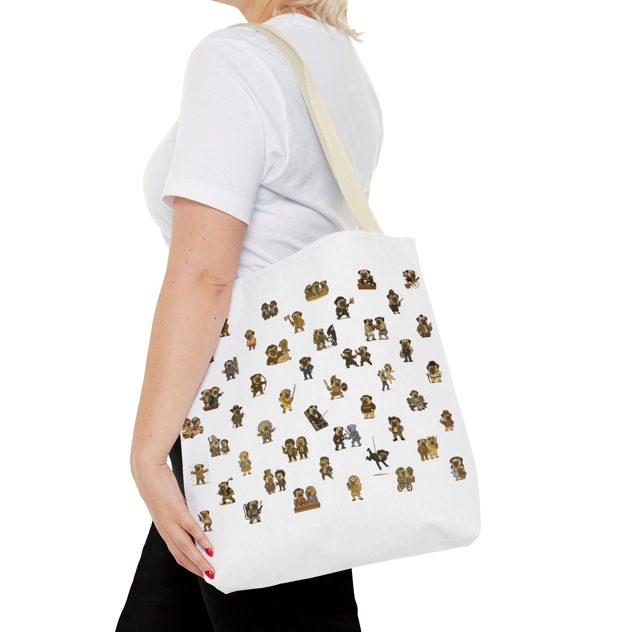 Movie Pugs Tote Bag – Hilarious Bag for Dog Lovers and Cinema Fans