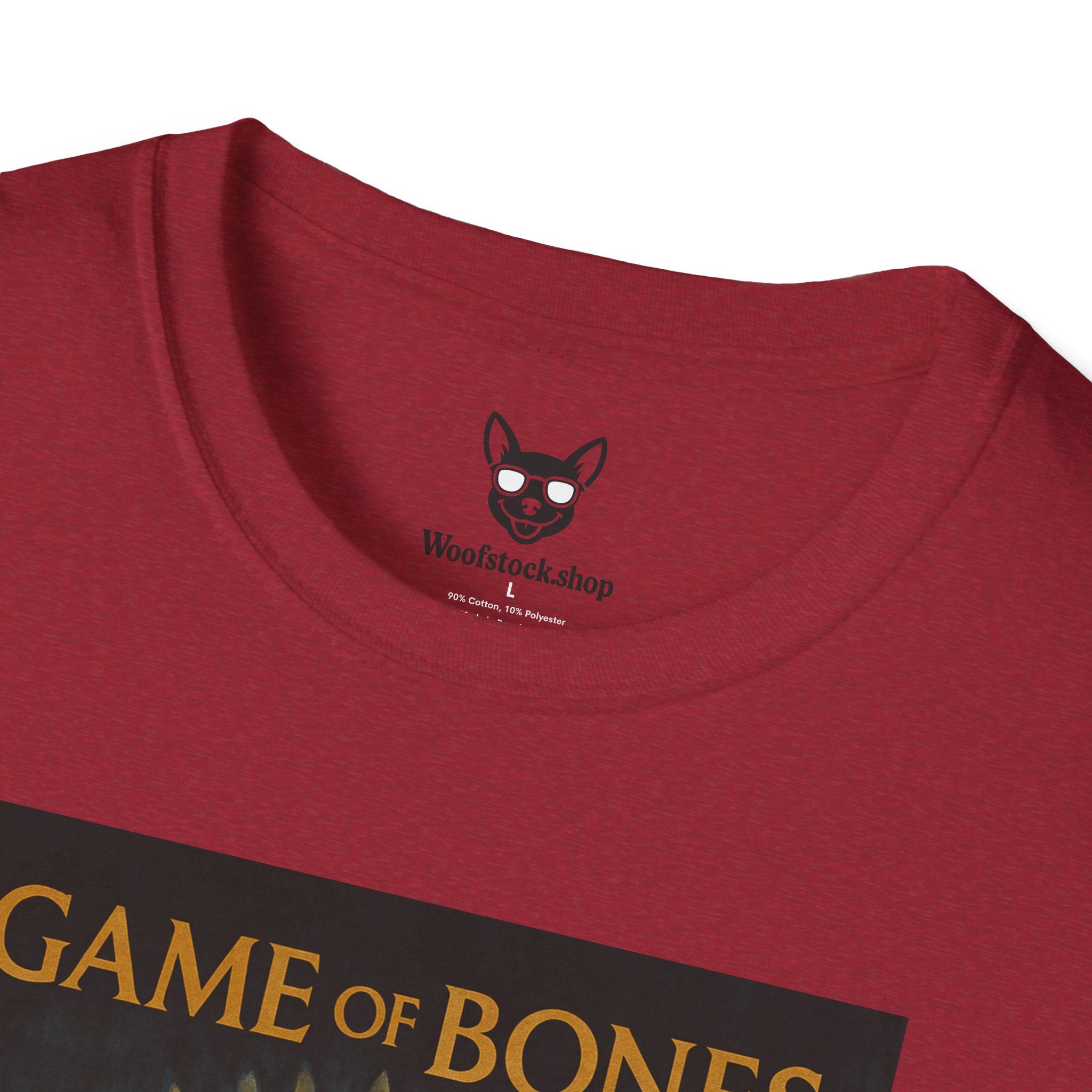 Game of Thrones TV Poster Dog Parody Unisex Softstyle T-Shirt -- Funny Dog Tee for TV and Dog Lovers