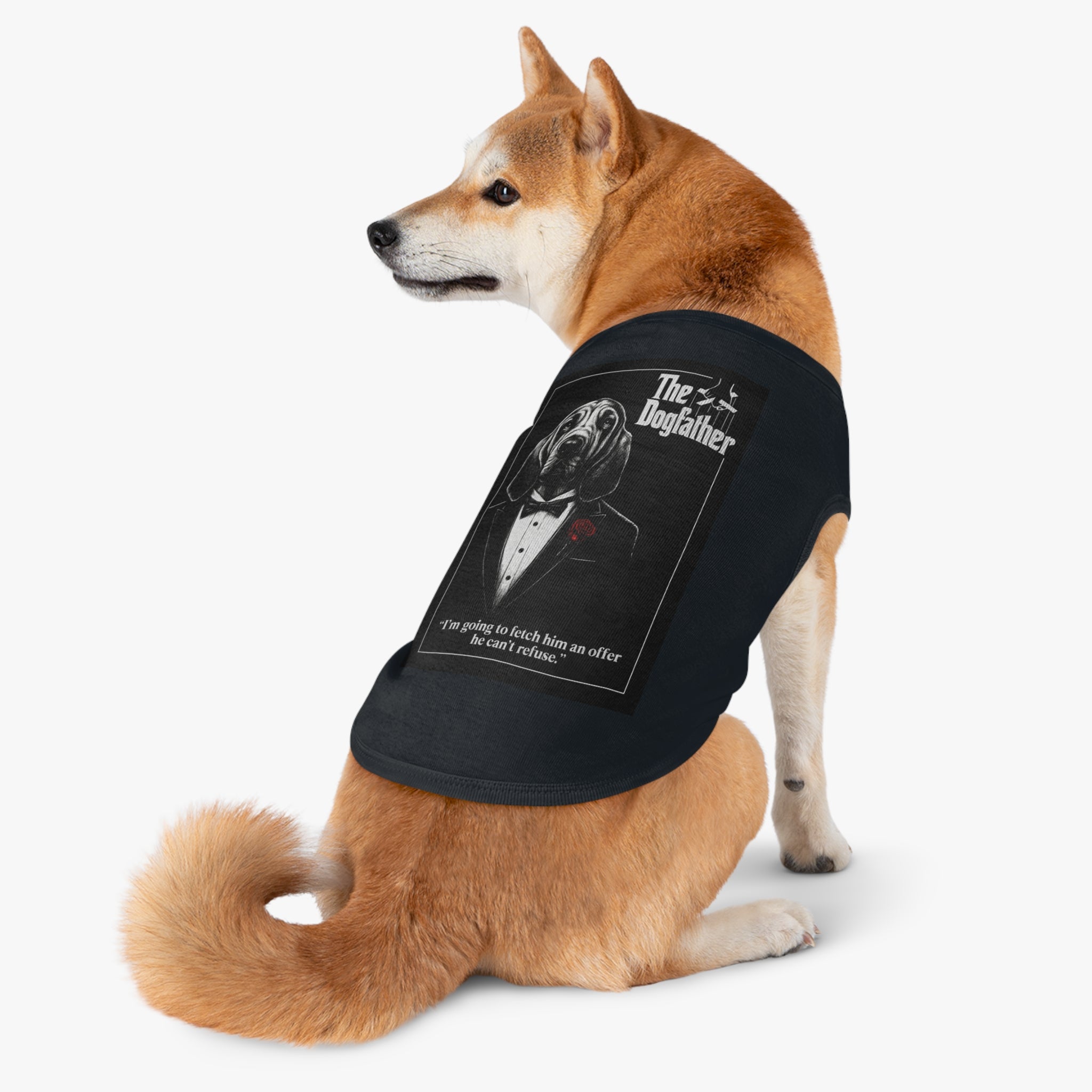 The Dogfather Pet Tank Top-- Funny "The Godfather" Parody Shirt for Dog Lovers