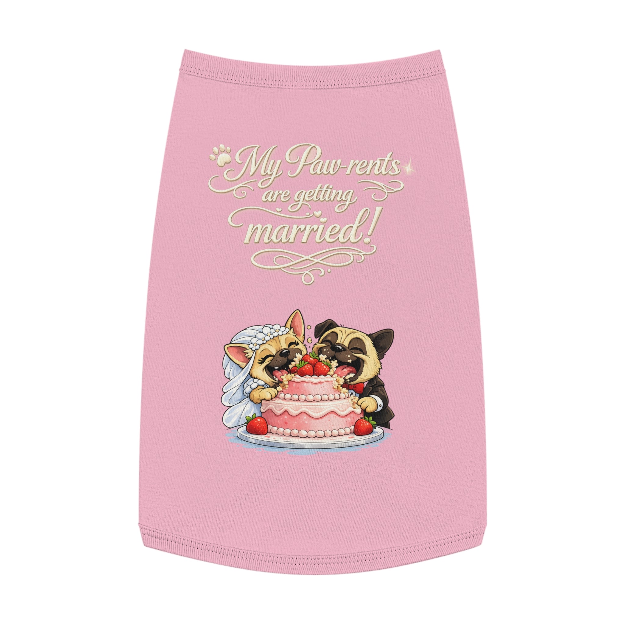 Engagement Gift for Dog Lovers -- My Pawrents Are Getting Married Dog Shirt Wedding Gift (Pug)