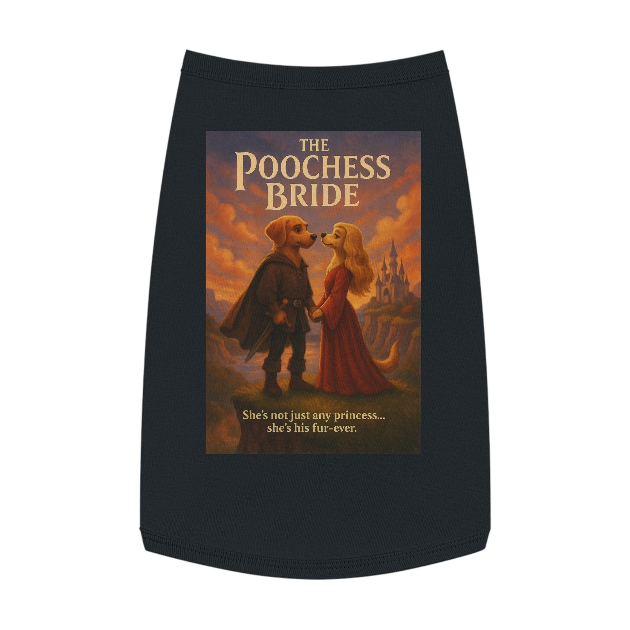 The Poochess Bride Pet Tank Top-- Funny Parody Shirt for Dogs Lovers
