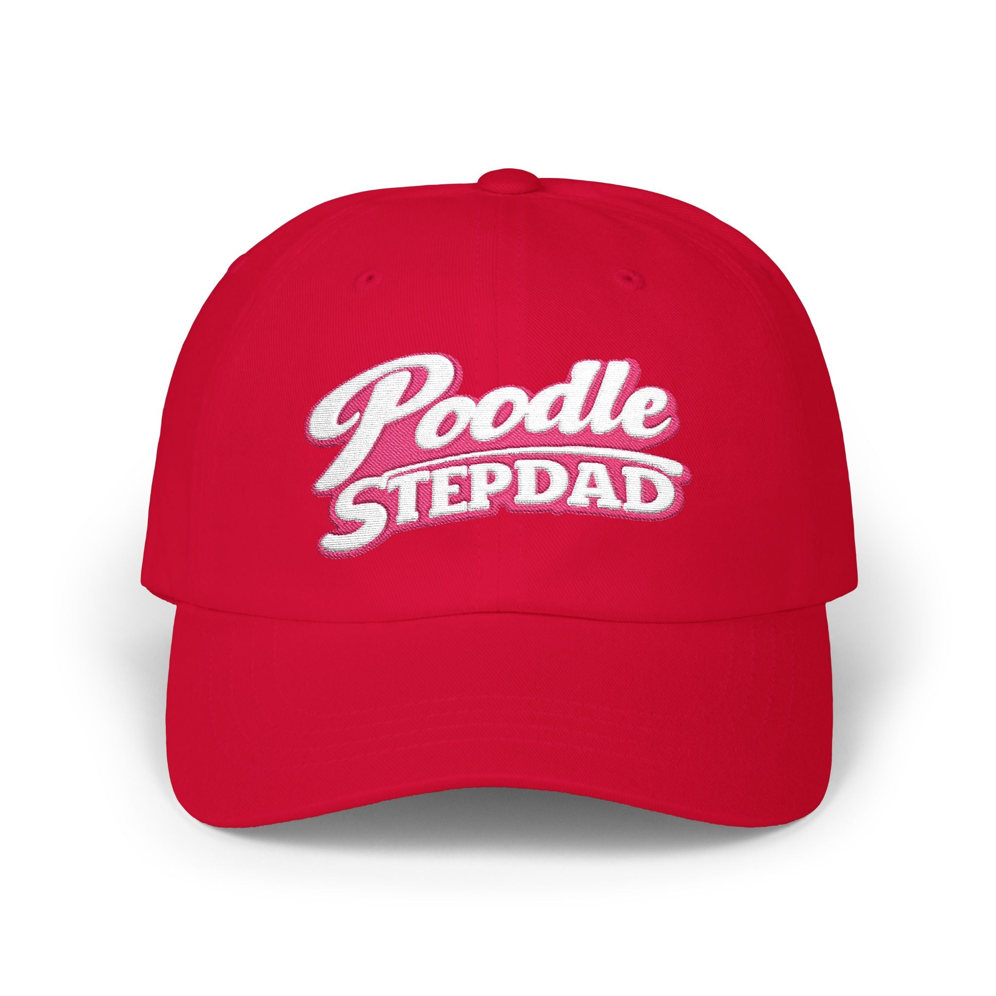 Poodle Stepdad Dad Cap — Embroidered Baseball Hat for Dog Lovers