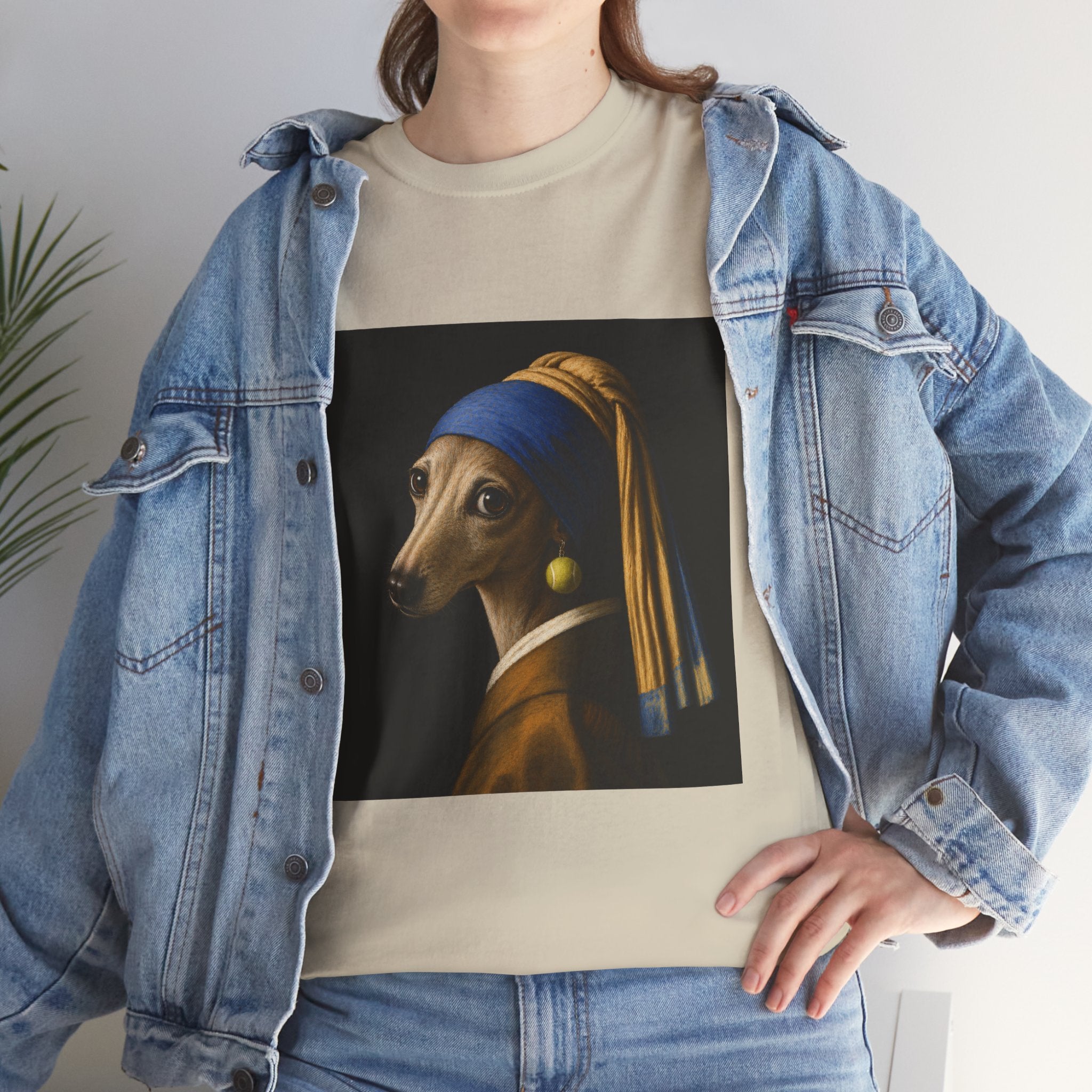 The Girl With the Fuzzy Earring -- Funny Shirt for Dog and Art Lovers