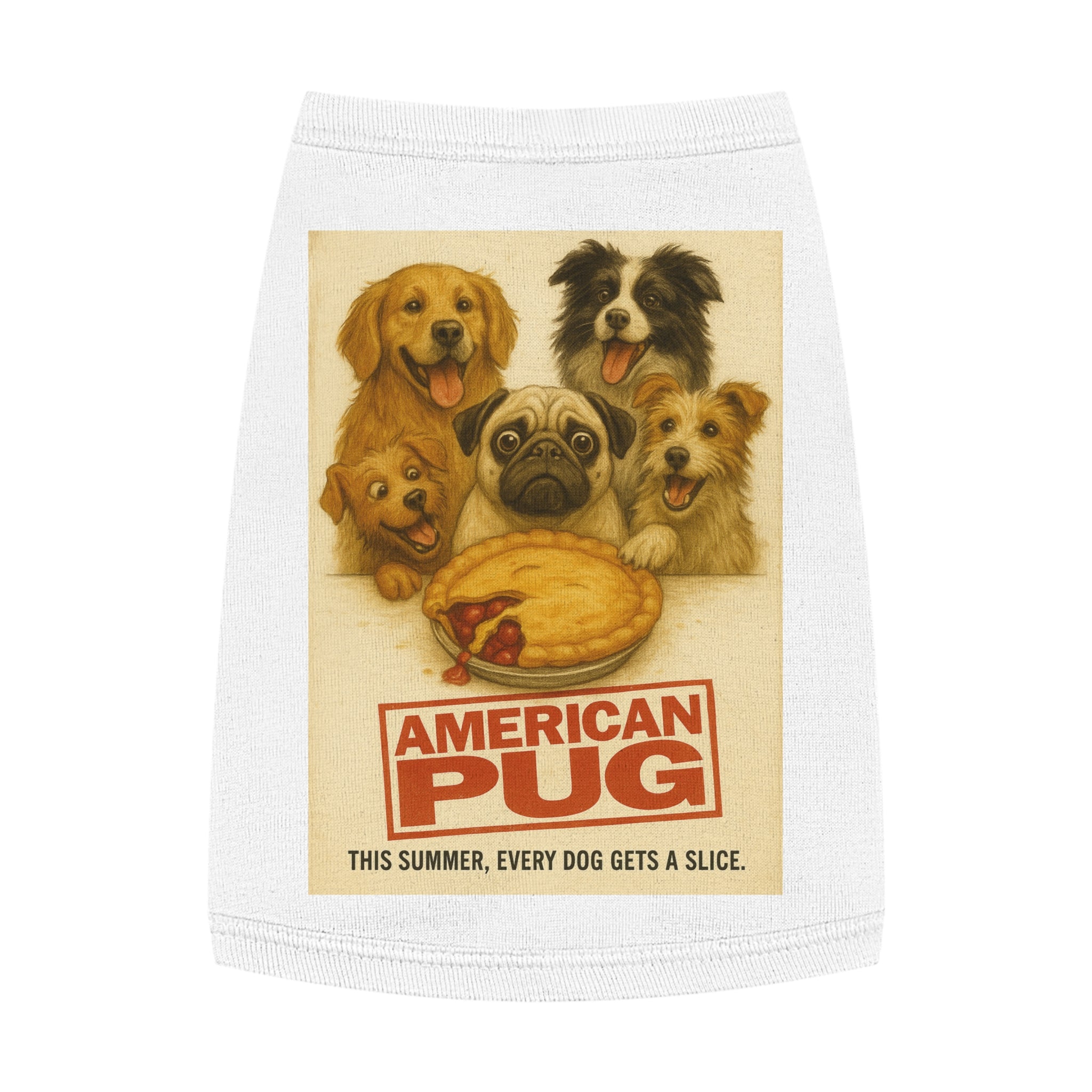 American Pug Pet Tank Top-- Funny Parody Shirt for Dog Lovers