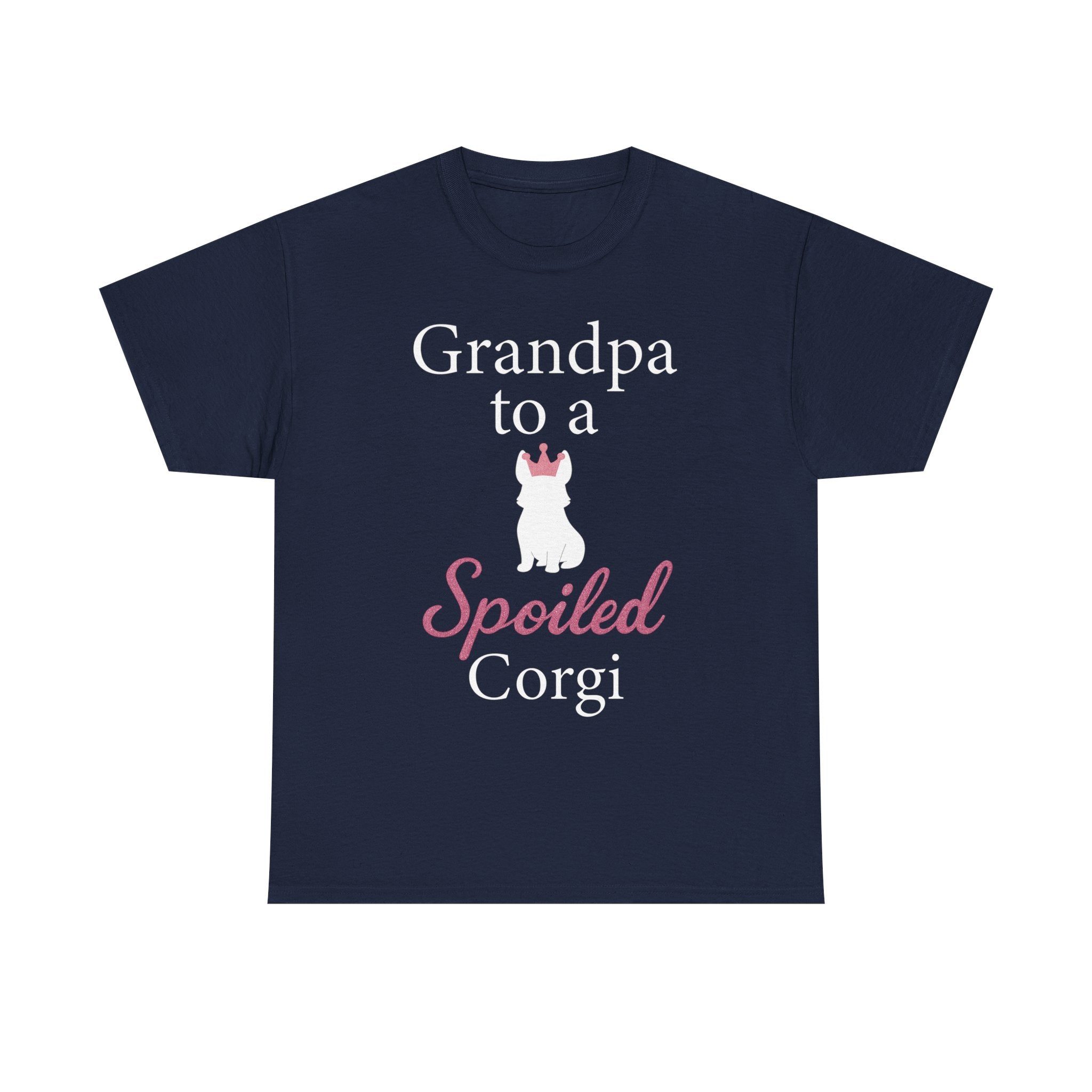 Grandpa to a Spoiled Corgi T-Shirt — Funny Shirt for Dog Lovers