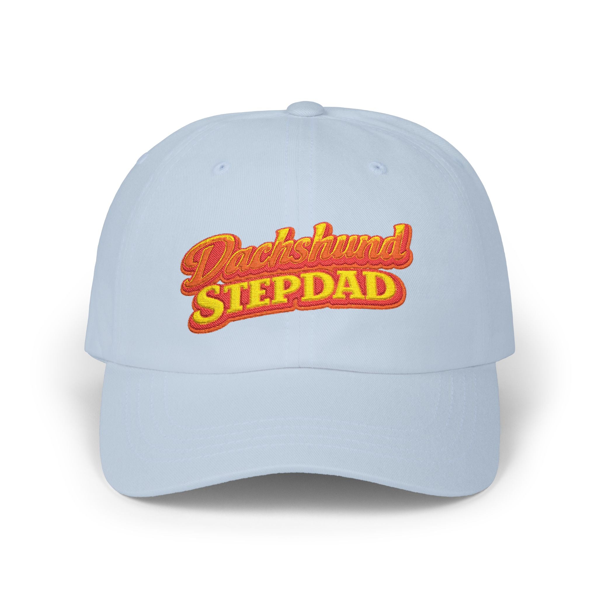 Dachshund Stepdad Dad Cap — Embroidered Baseball Hat for Dog Lovers