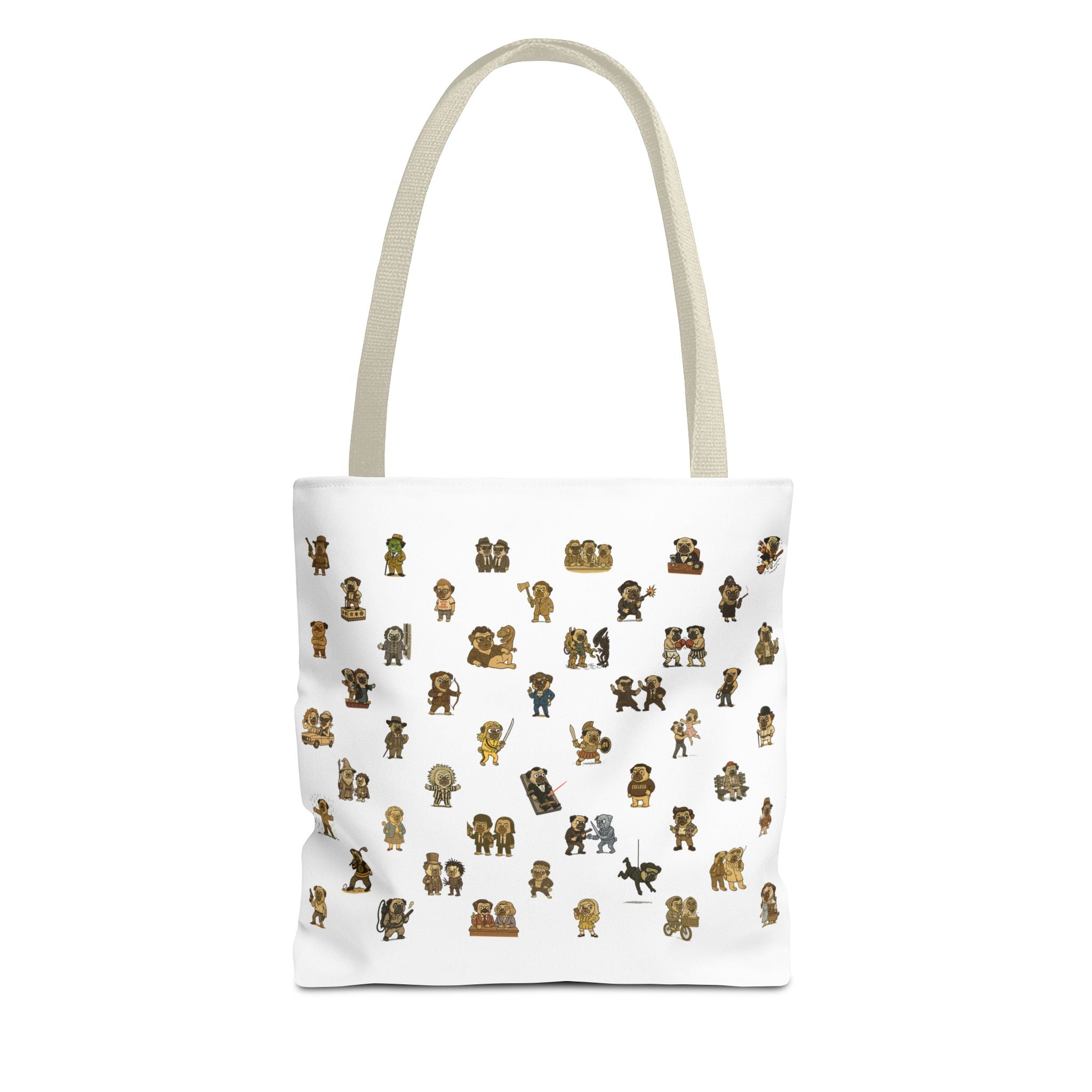 Movie Pugs Tote Bag – Hilarious Bag for Dog Lovers and Cinema Fans