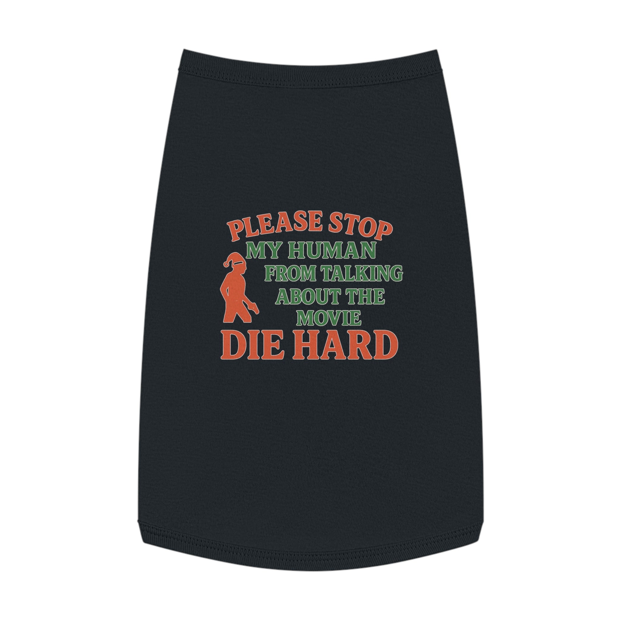 Die Hard Dog Tank Top -- Funny Christmas Apparel for Dogs