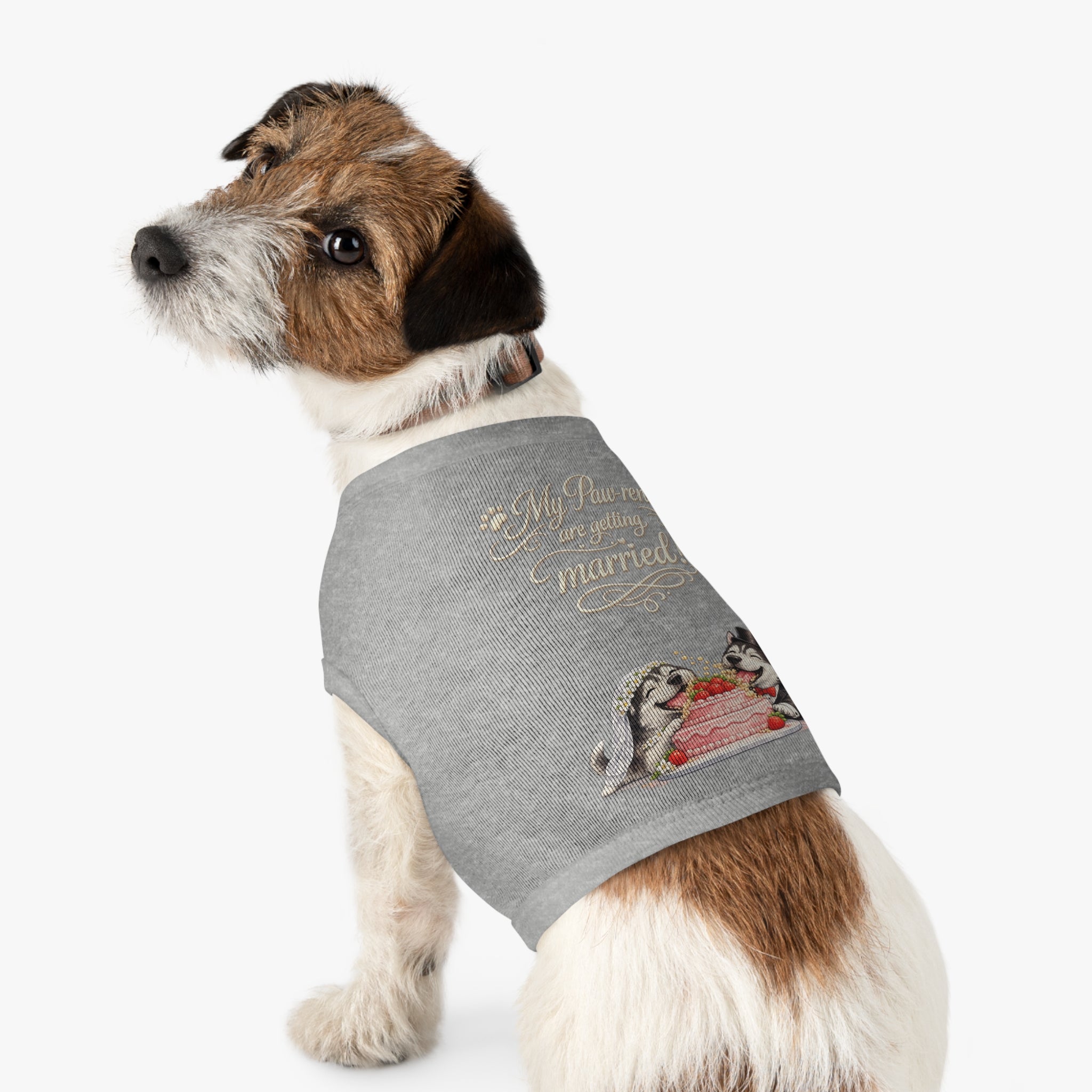 Engagement Gift for Dog Lovers -- My Pawrents Are Getting Married Dog Shirt Wedding Gift (Husky)