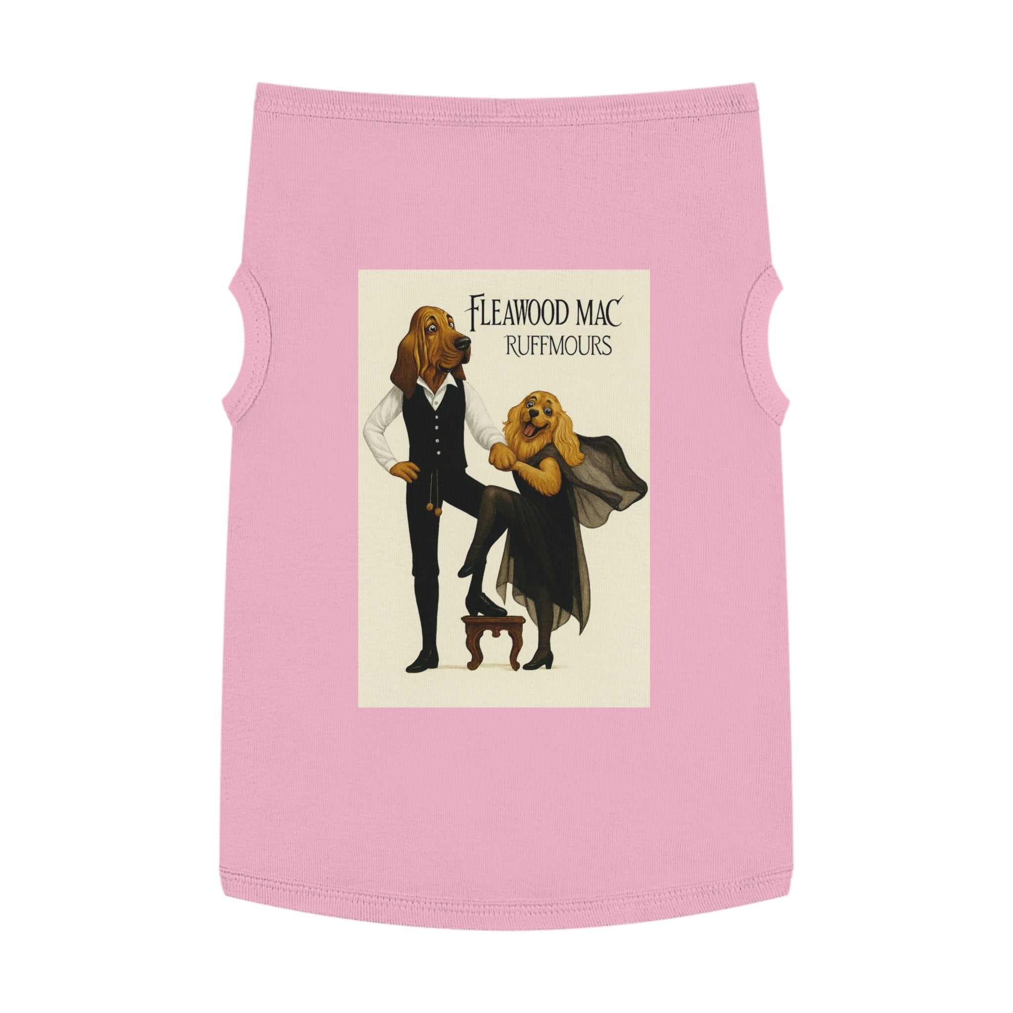 Fleetwoof Mac Ruffmours Pet Tank Top -- Funny Fleetwood Mac Parody Shirt for Dog Lovers