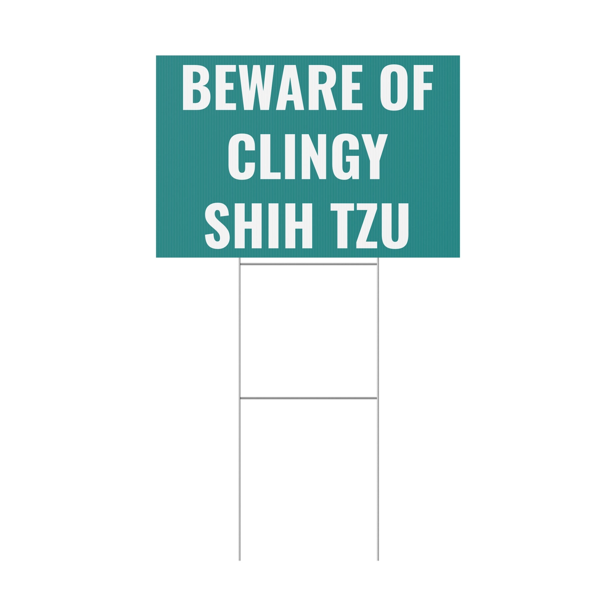 Copy of Copy of Beware of Anxious Chihuahua Yard Sign - Funny Dog Warning Plastic Lawn Sign