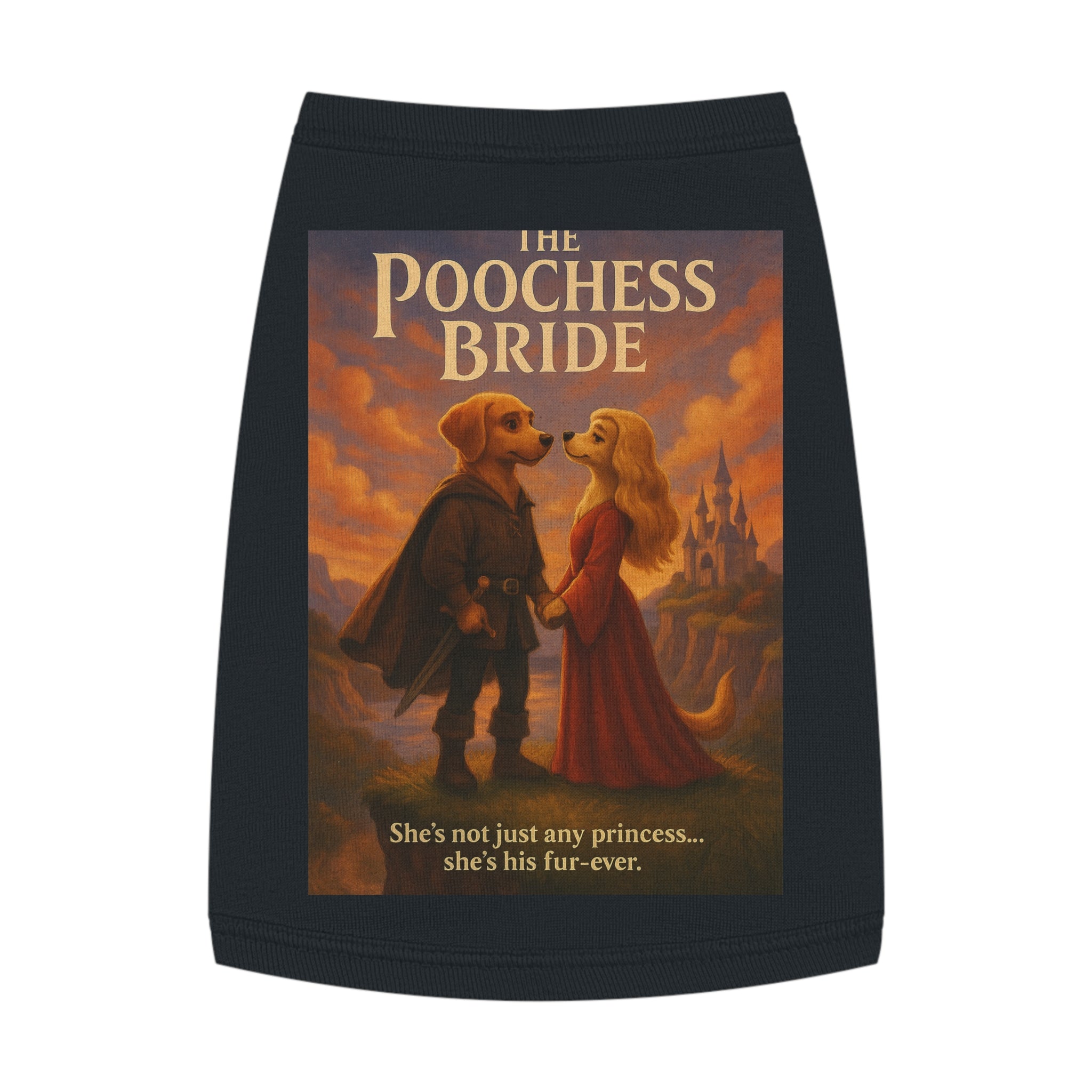 The Poochess Bride Pet Tank Top-- Funny Parody Shirt for Dogs Lovers