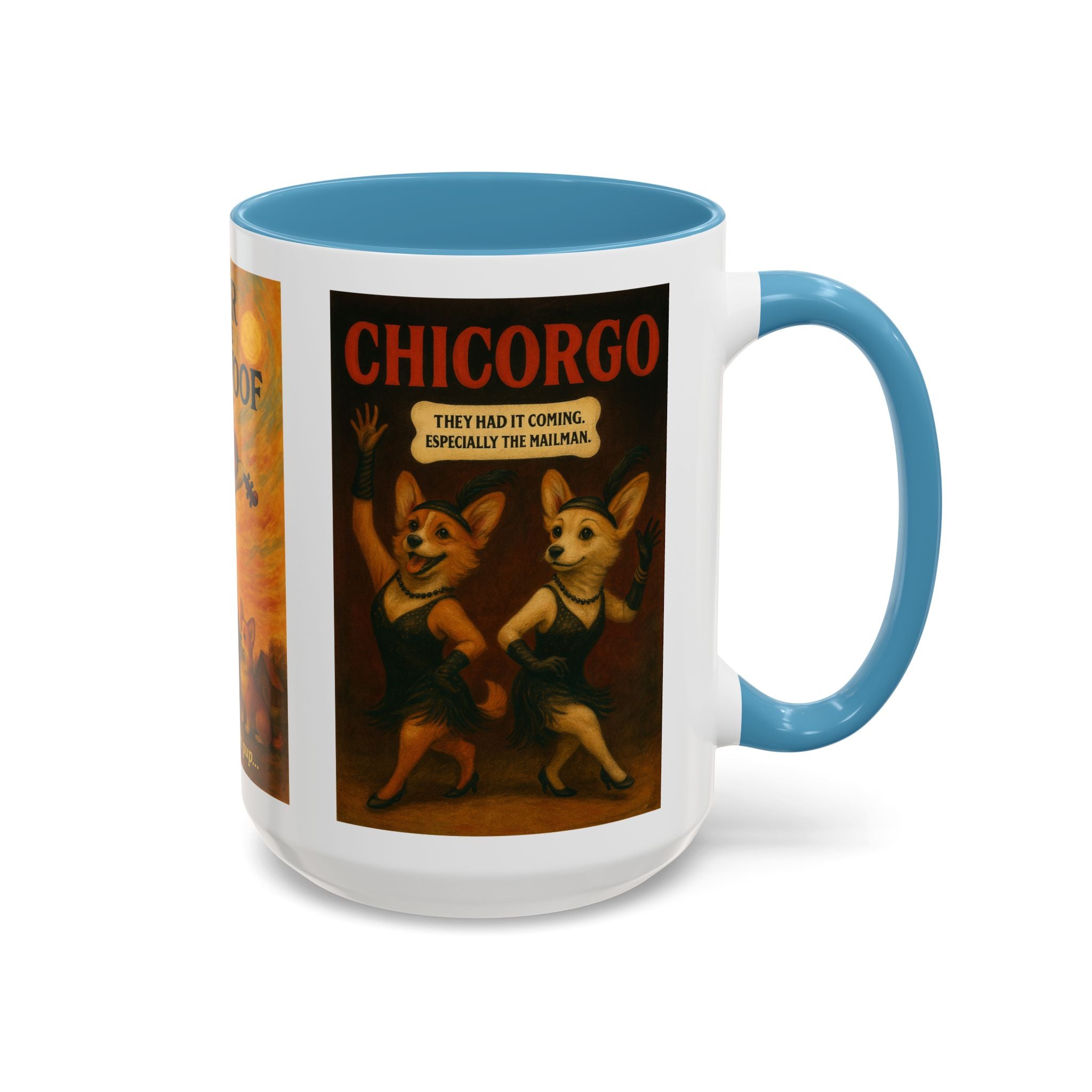 Broadway Dog Parody Mug – Funny Chicago, Fiddler & A Chorus Line Musical Gift