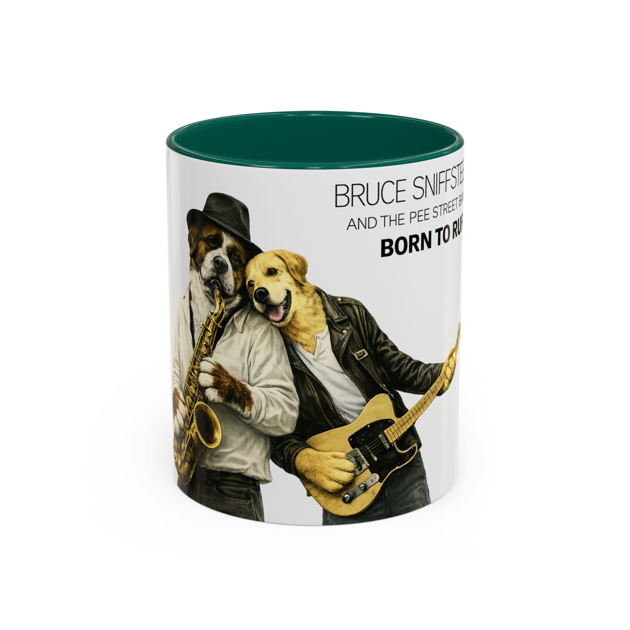 Bruce Sniffsteen & the Pee Street Band Coffee Mug -- Funny Bruce Springsteen 2026 Tour Mug Parody