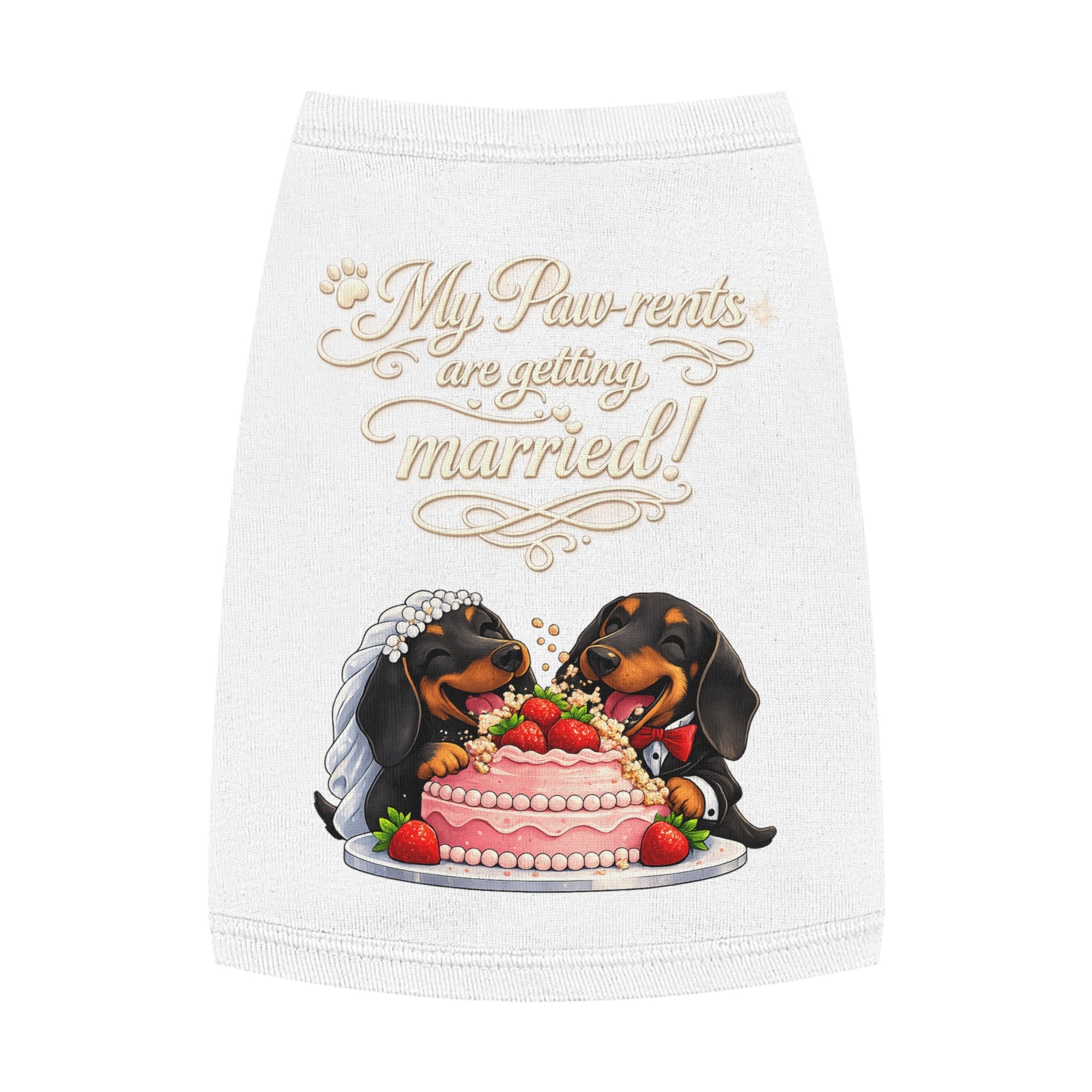 Engagement Gift for Dog Lovers -- My Pawrents Are Getting Married Dog Shirt Wedding Gift (Dachshund)