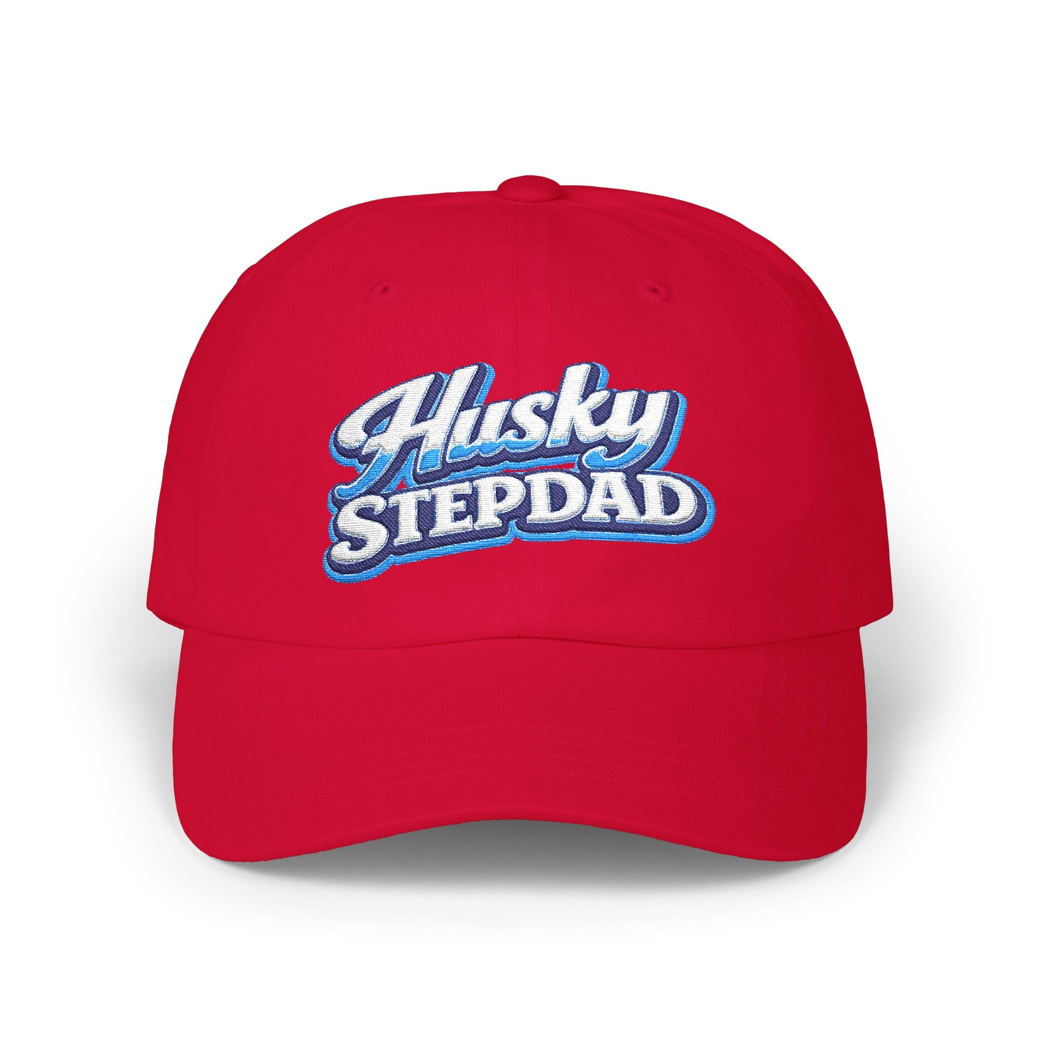 Husky Stepdad Dad Cap — Embroidered Baseball Hat for Dog Lovers