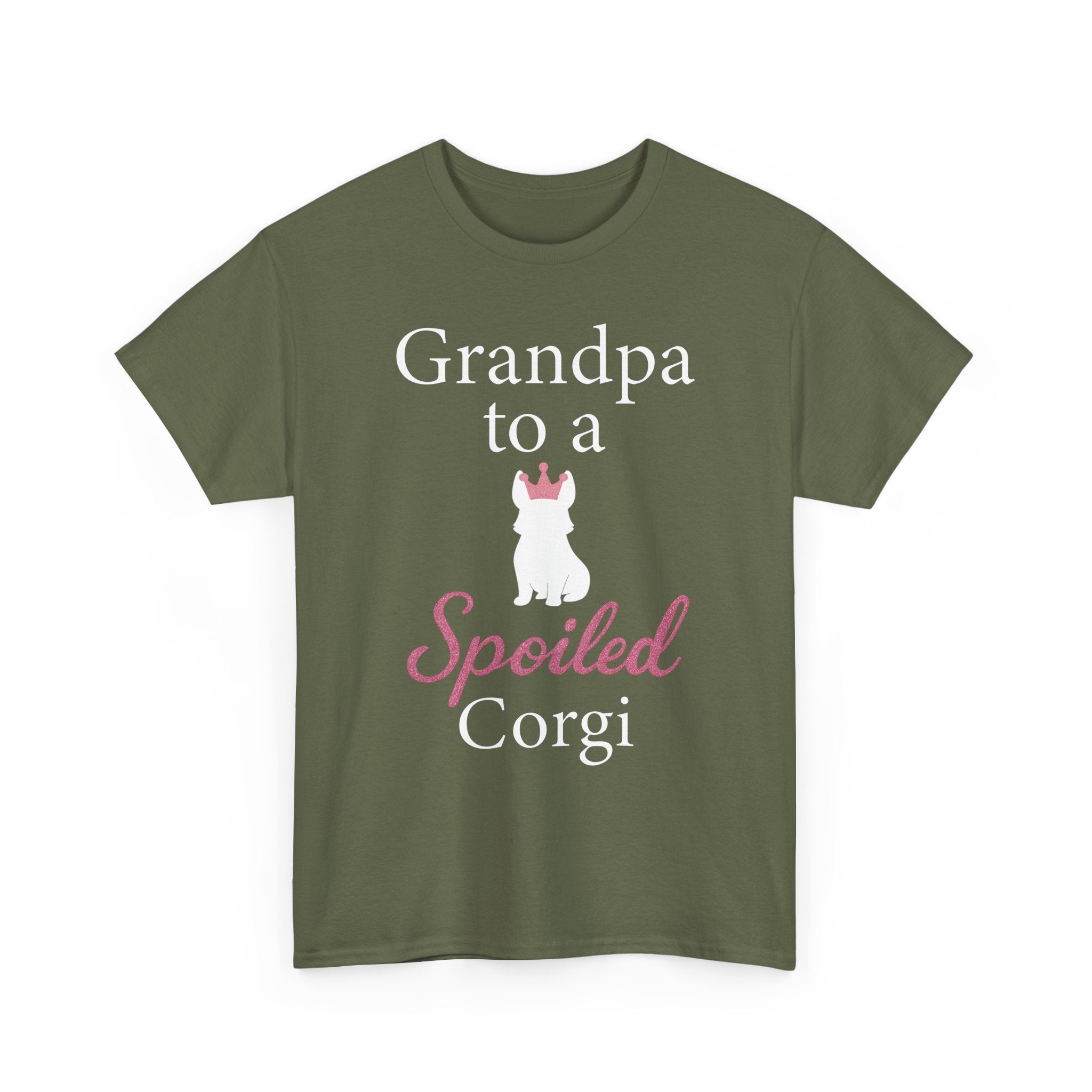 Grandpa to a Spoiled Corgi T-Shirt — Funny Shirt for Dog Lovers