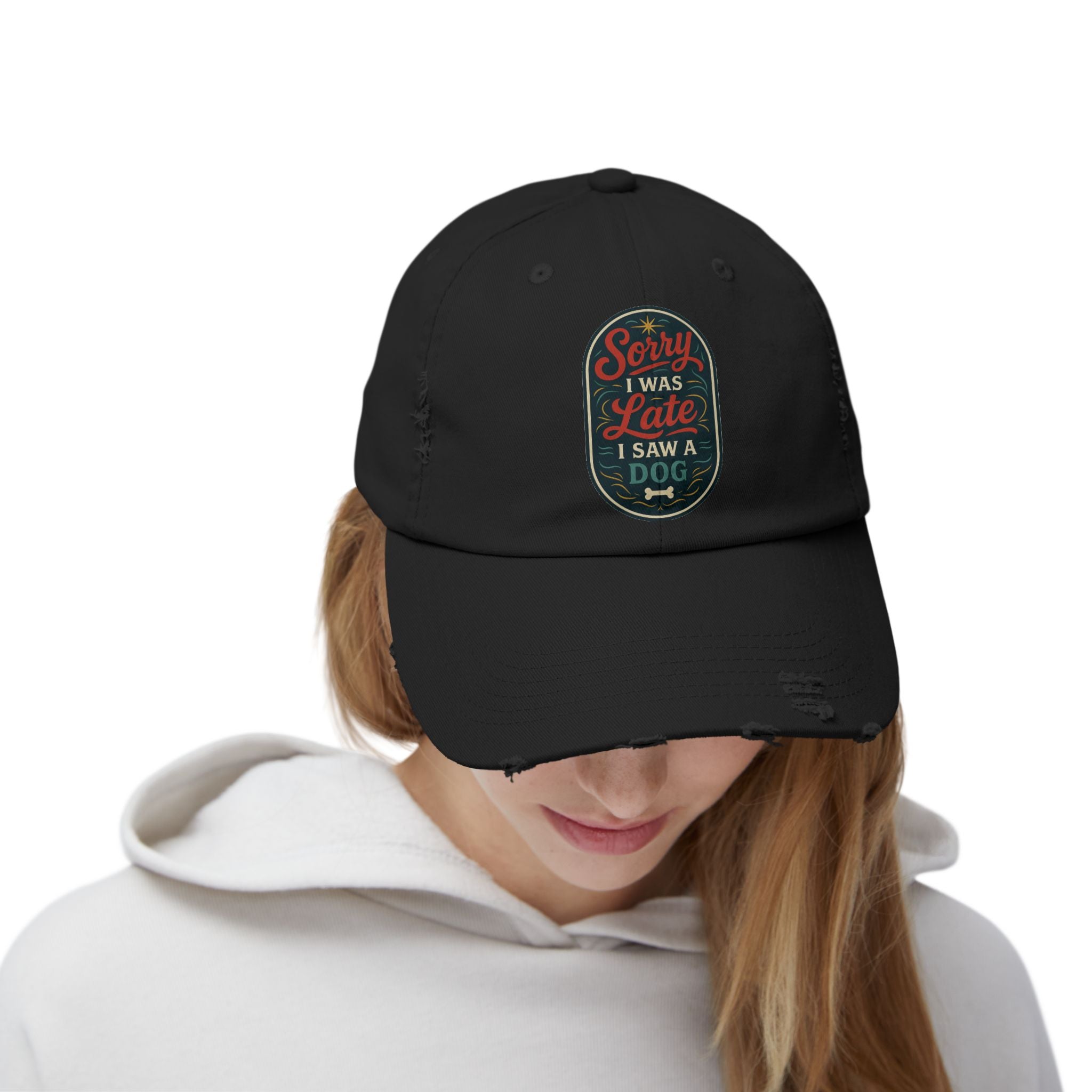 Sorry I Was Late, I Saw A Dog Hat -- Funny Hat for Dog Lovers