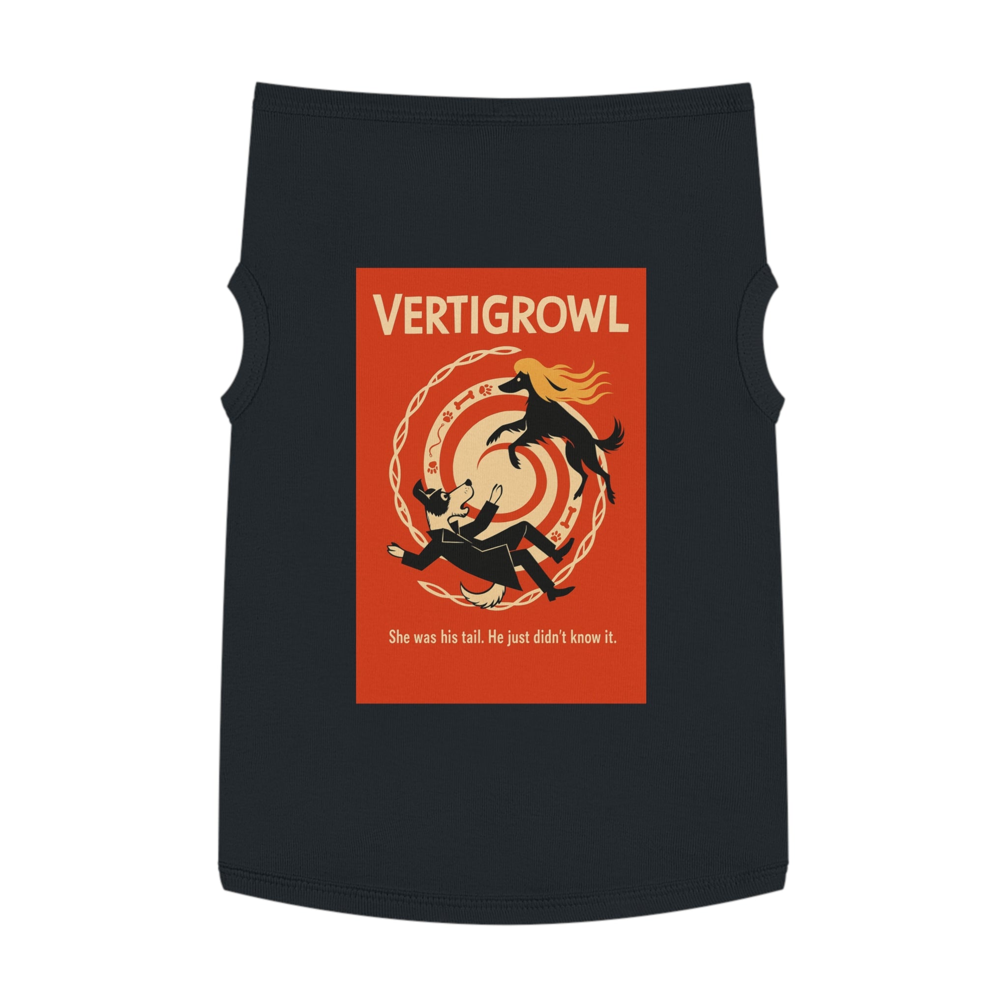 Vertigrowl Pug Pet Tank Top-- Funny Parody Shirt for Dog Lovers
