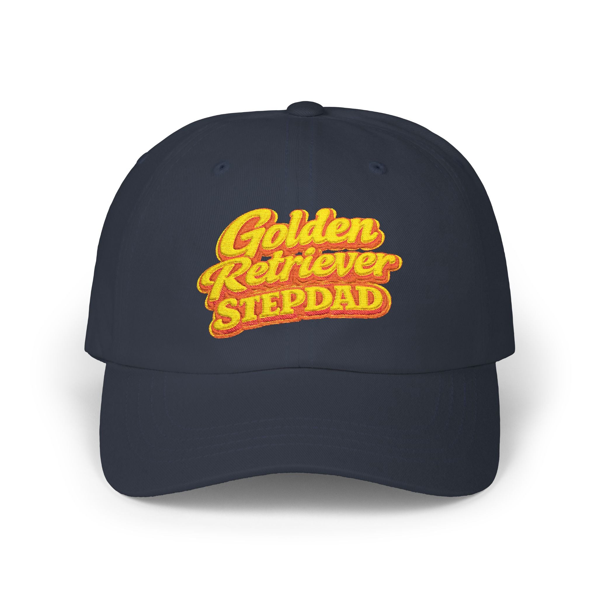 Golden Retriever Stepdad Dad Cap — Embroidered Baseball Hat for Pug Lovers
