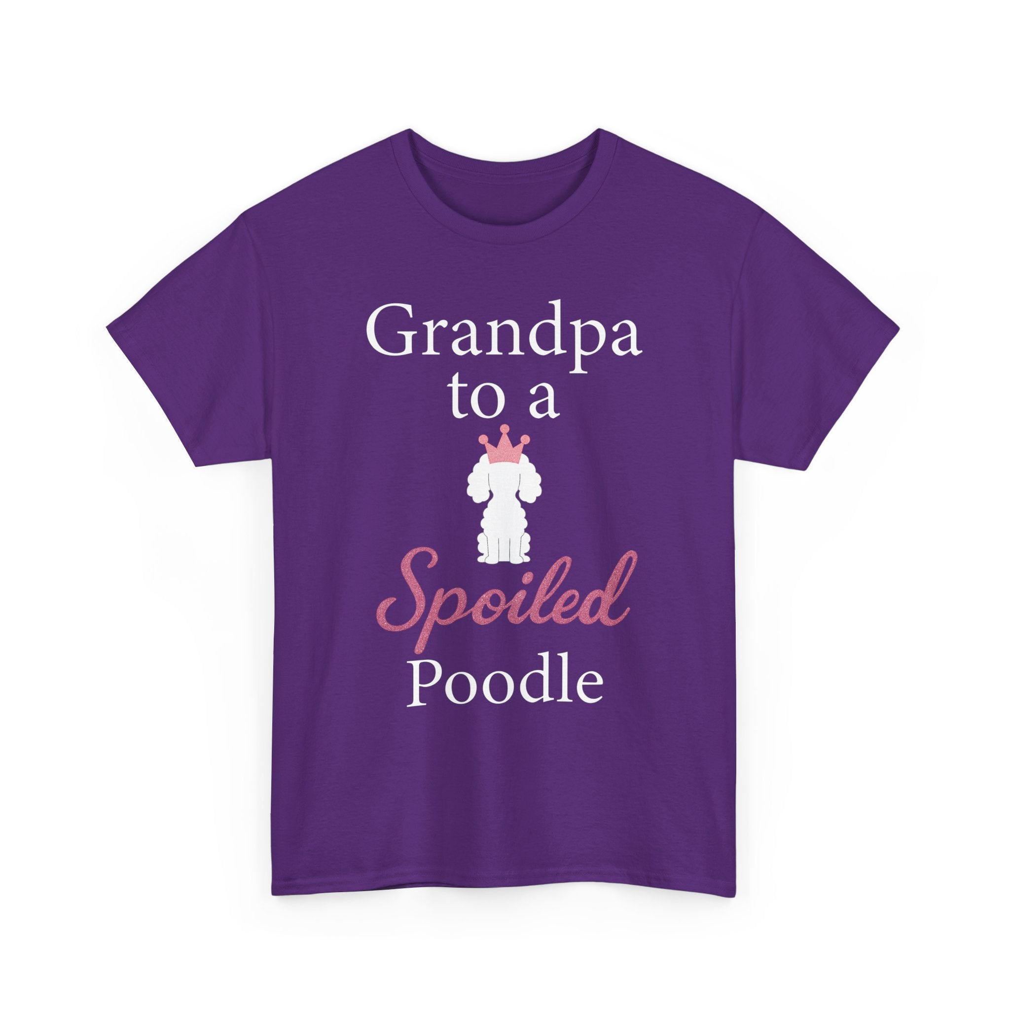 Grandpa to a Spoiled Poodle T-Shirt — Funny Shirt for Dog Lovers