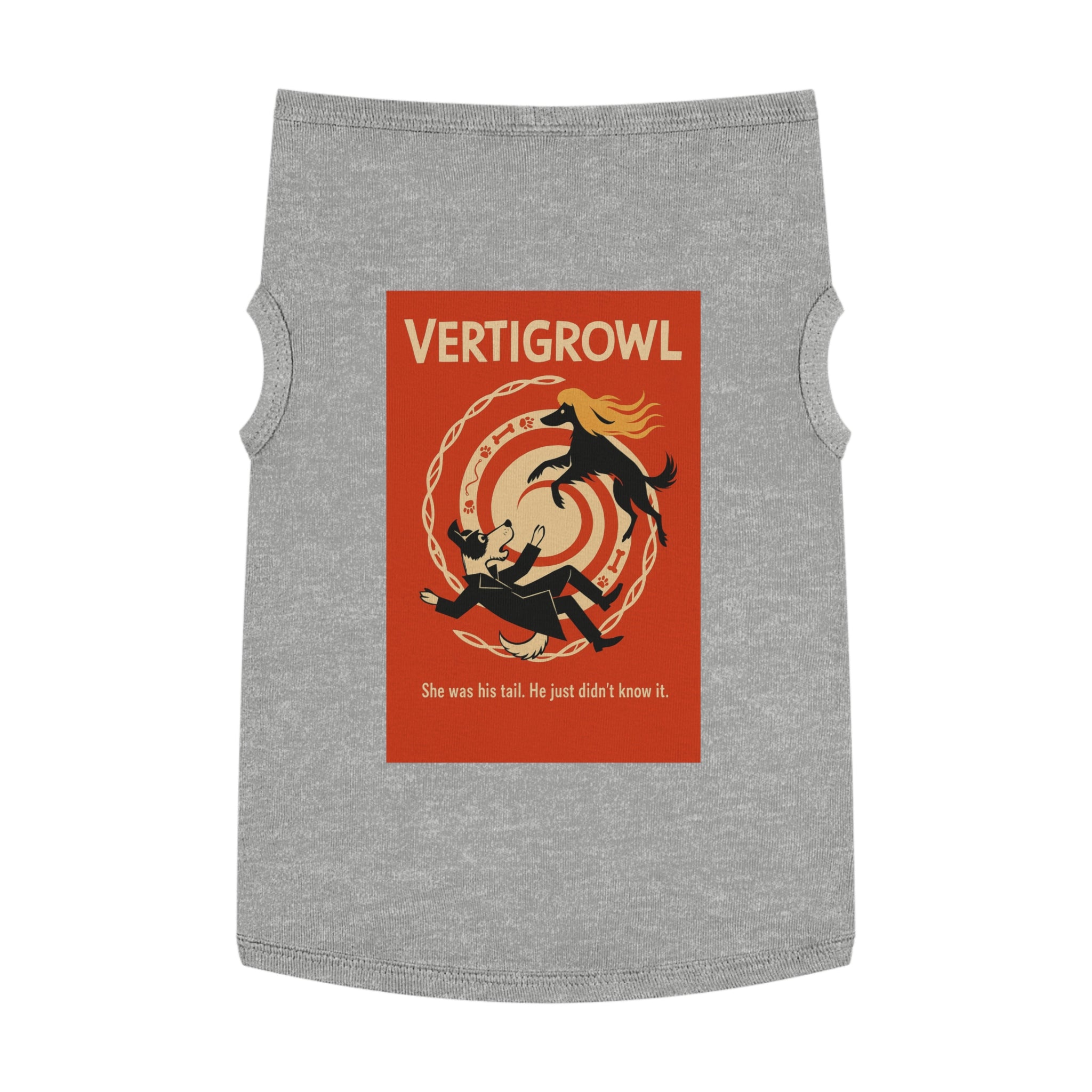 Vertigrowl Pug Pet Tank Top-- Funny Parody Shirt for Dog Lovers
