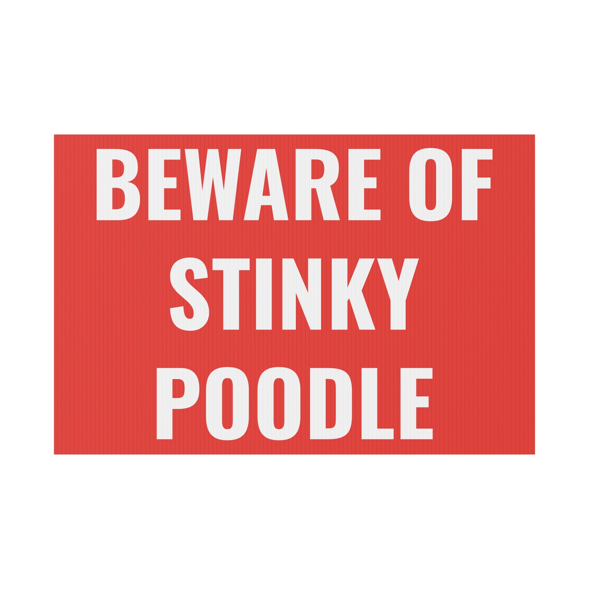 Copy of Copy of Copy of Copy of Beware of Anxious Chihuahua Yard Sign - Funny Dog Warning Plastic Lawn Sign
