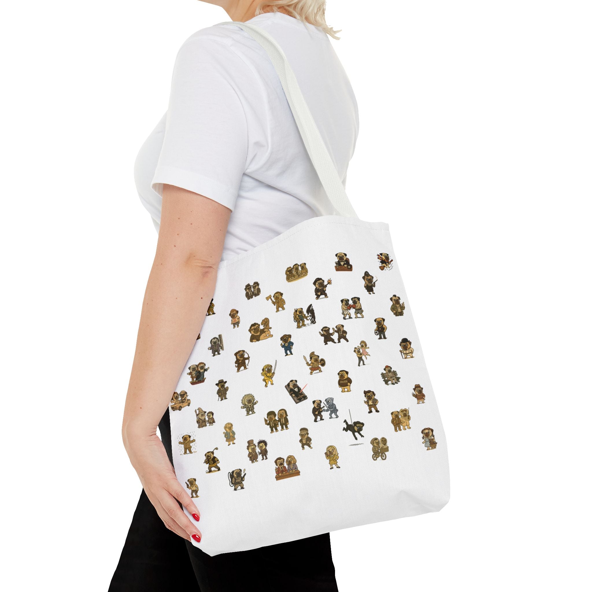 Movie Pugs Tote Bag – Hilarious Bag for Dog Lovers and Cinema Fans