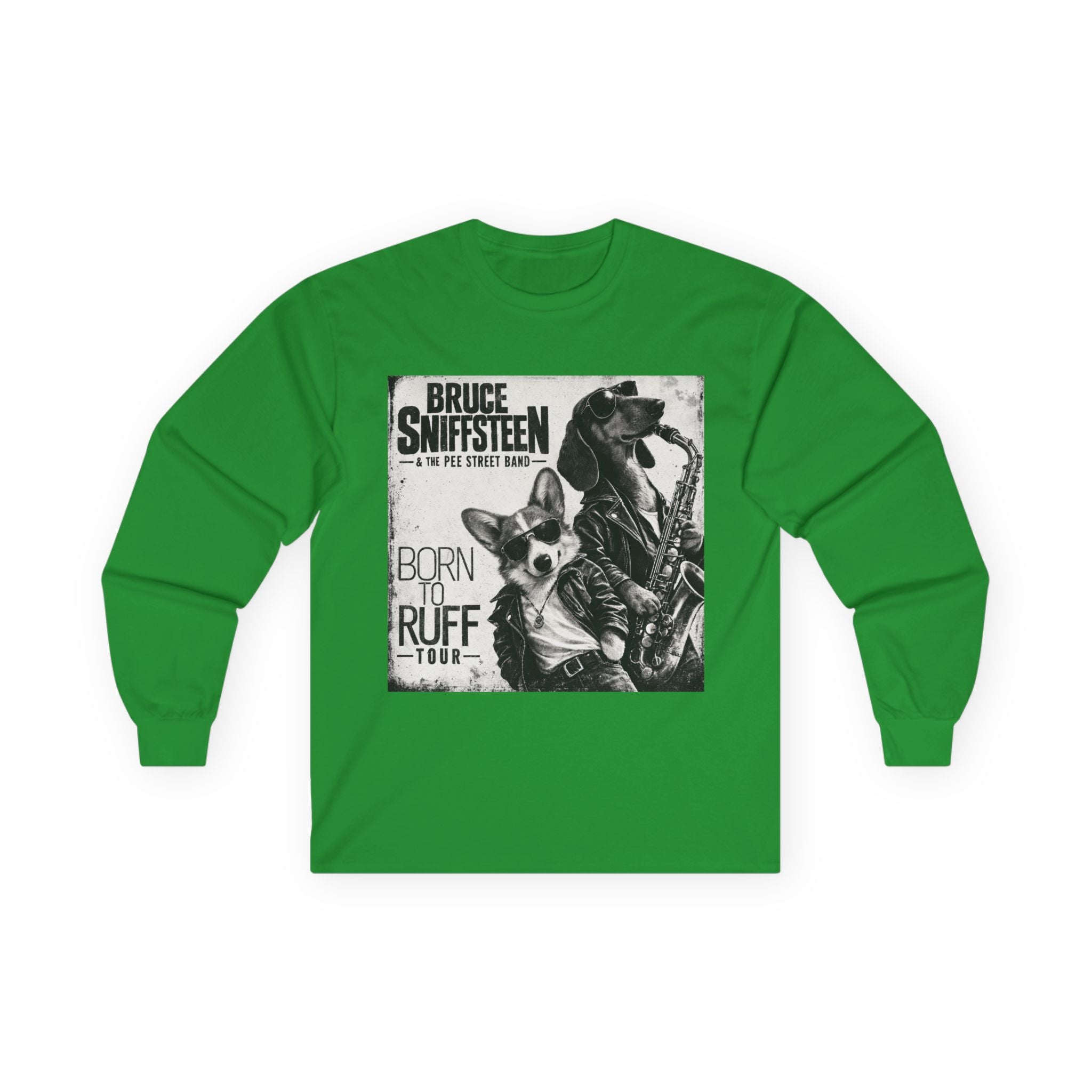 Bruce Sniffsteen & the Pee Street Band Longsleeve Shirt -- Funny Bruce Springsteen 2026 Tour Shirt Parody