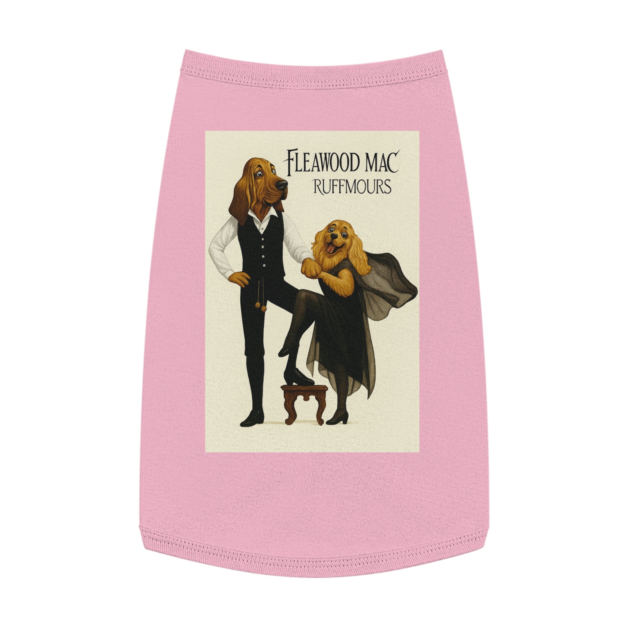 Fleetwoof Mac Ruffmours Pet Tank Top -- Funny Fleetwood Mac Parody Shirt for Dog Lovers
