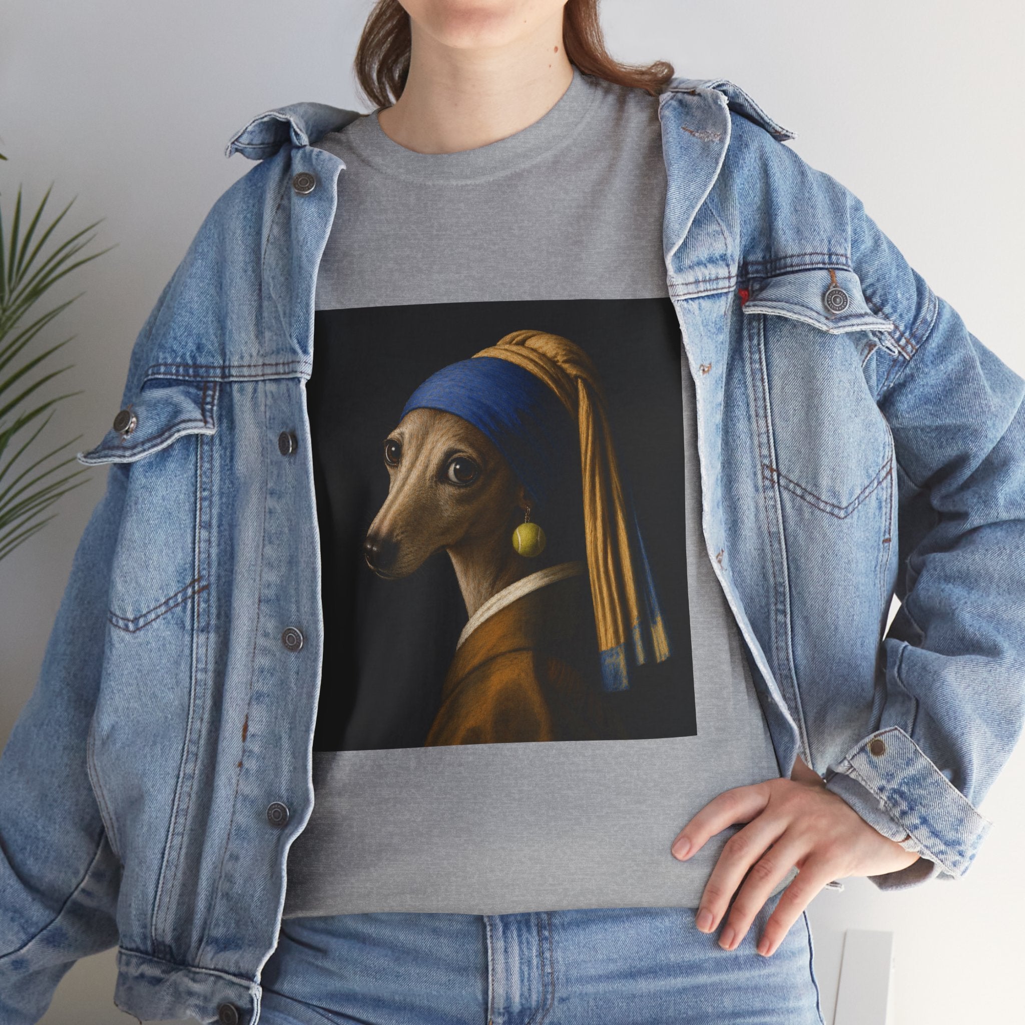 The Girl With the Fuzzy Earring -- Funny Shirt for Dog and Art Lovers