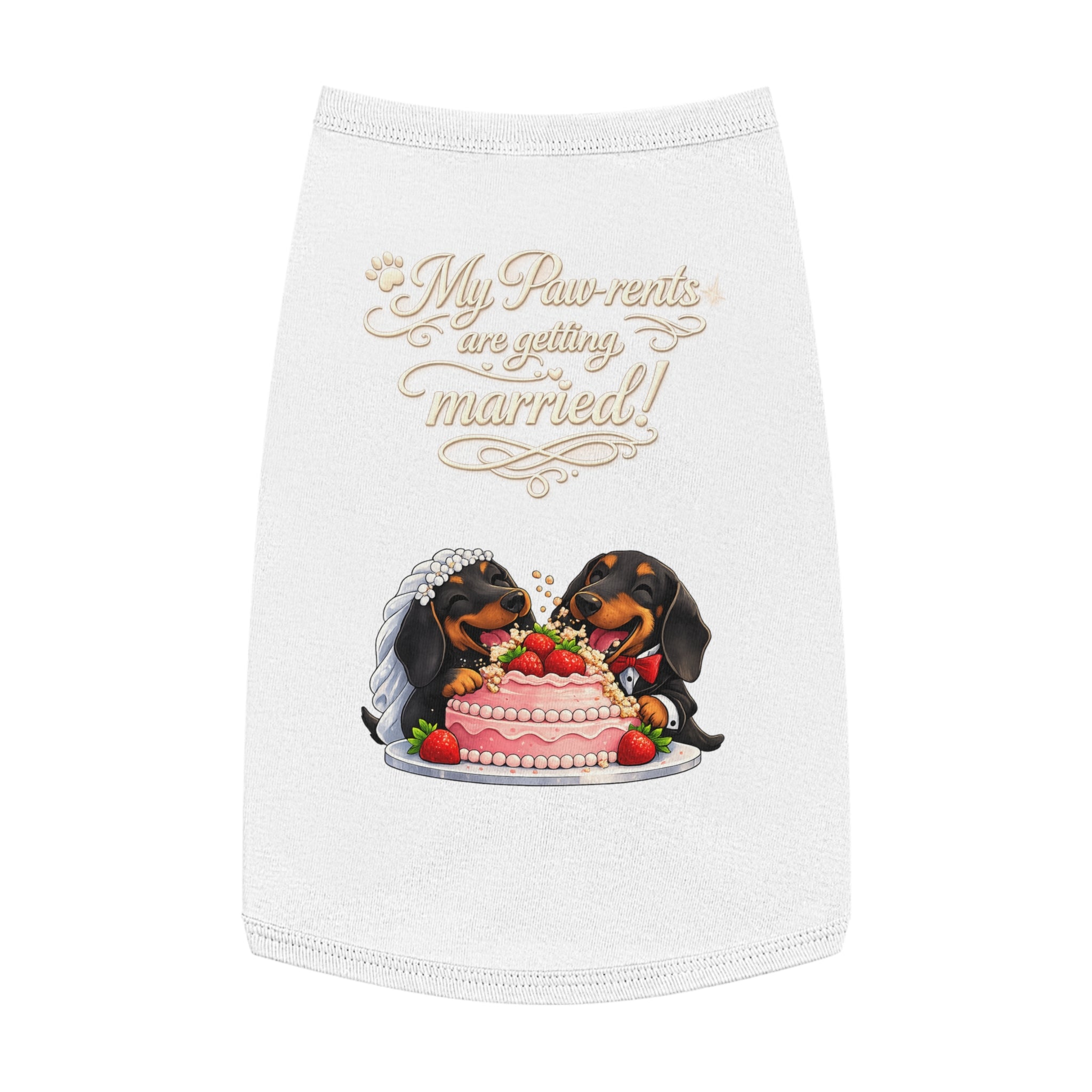 Engagement Gift for Dog Lovers -- My Pawrents Are Getting Married Dog Shirt Wedding Gift (Dachshund)