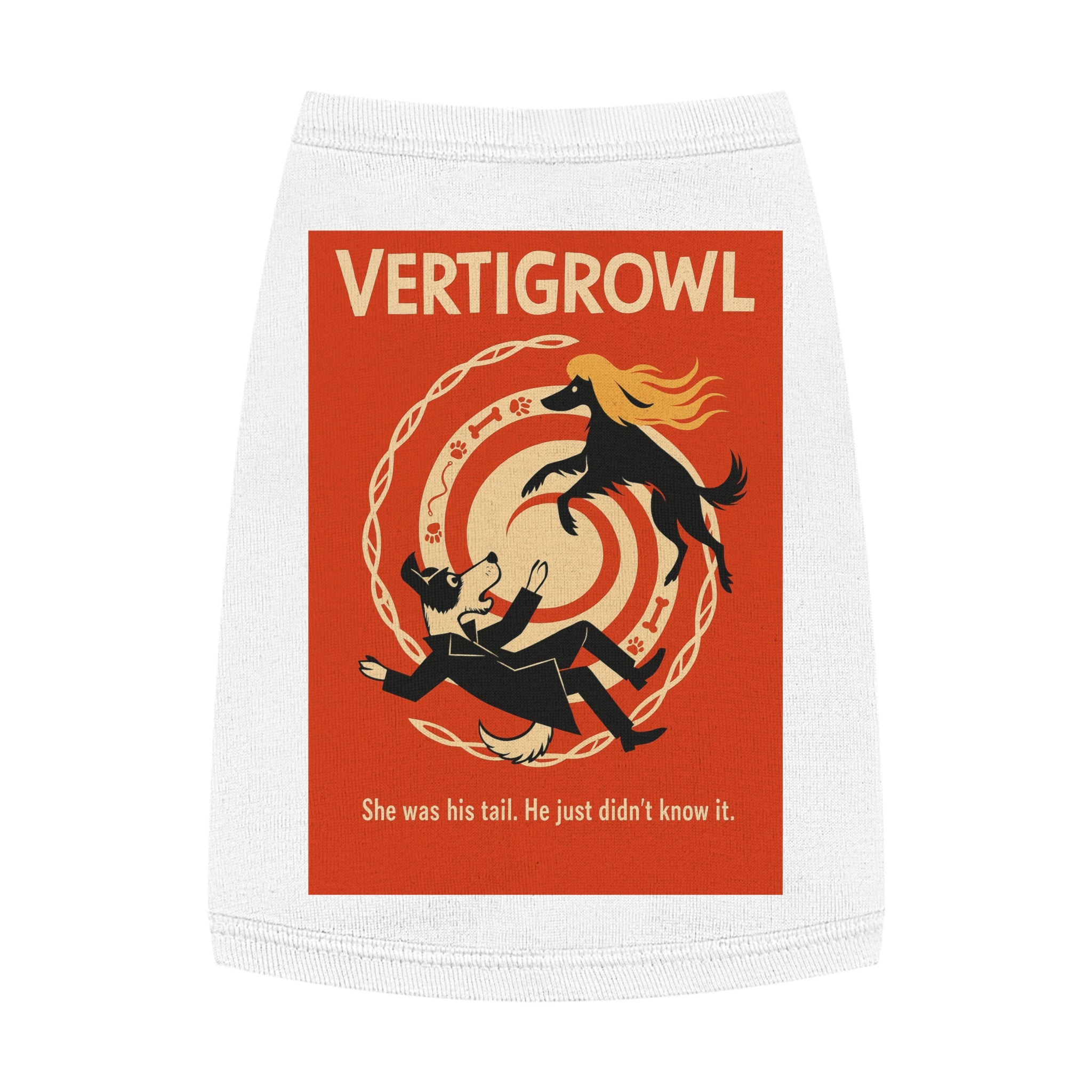 Vertigrowl Pug Pet Tank Top-- Funny Parody Shirt for Dog Lovers