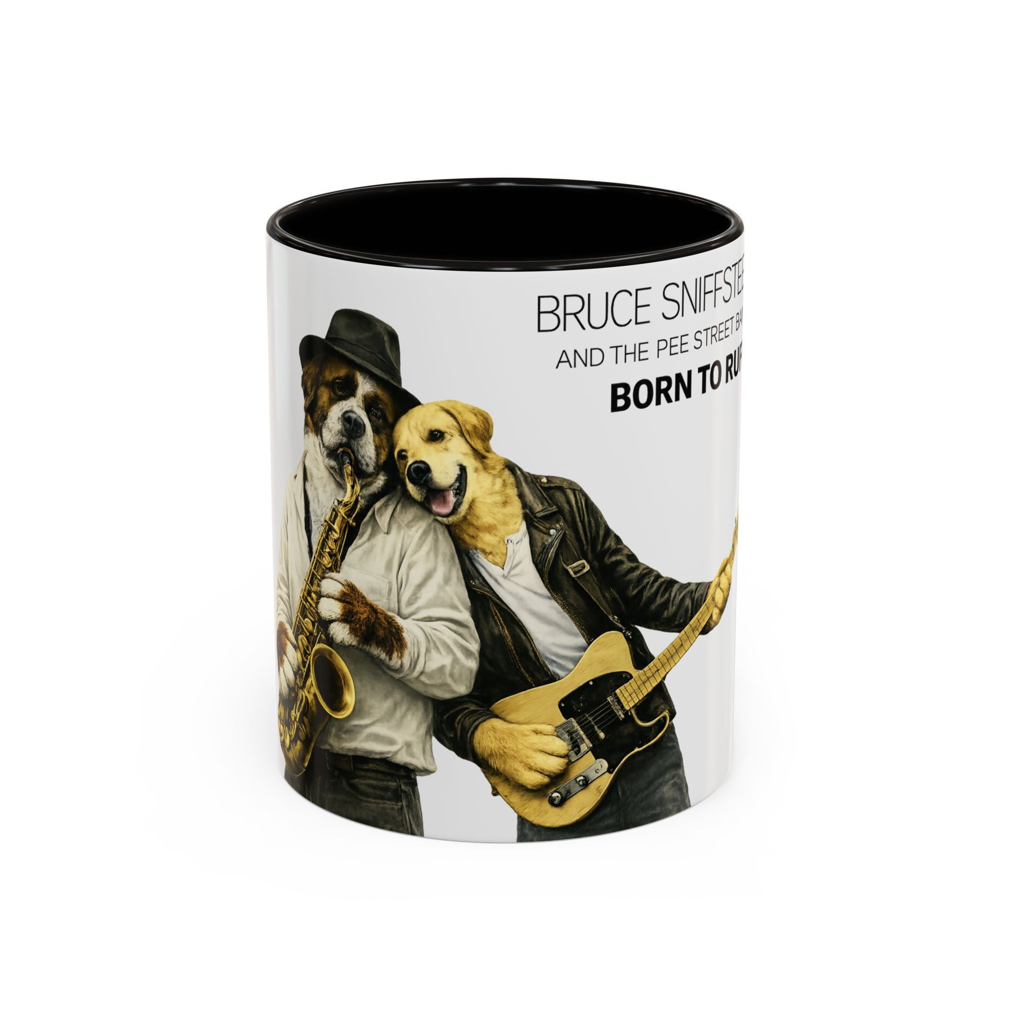 Bruce Sniffsteen & the Pee Street Band Coffee Mug -- Funny Bruce Springsteen 2026 Tour Mug Parody