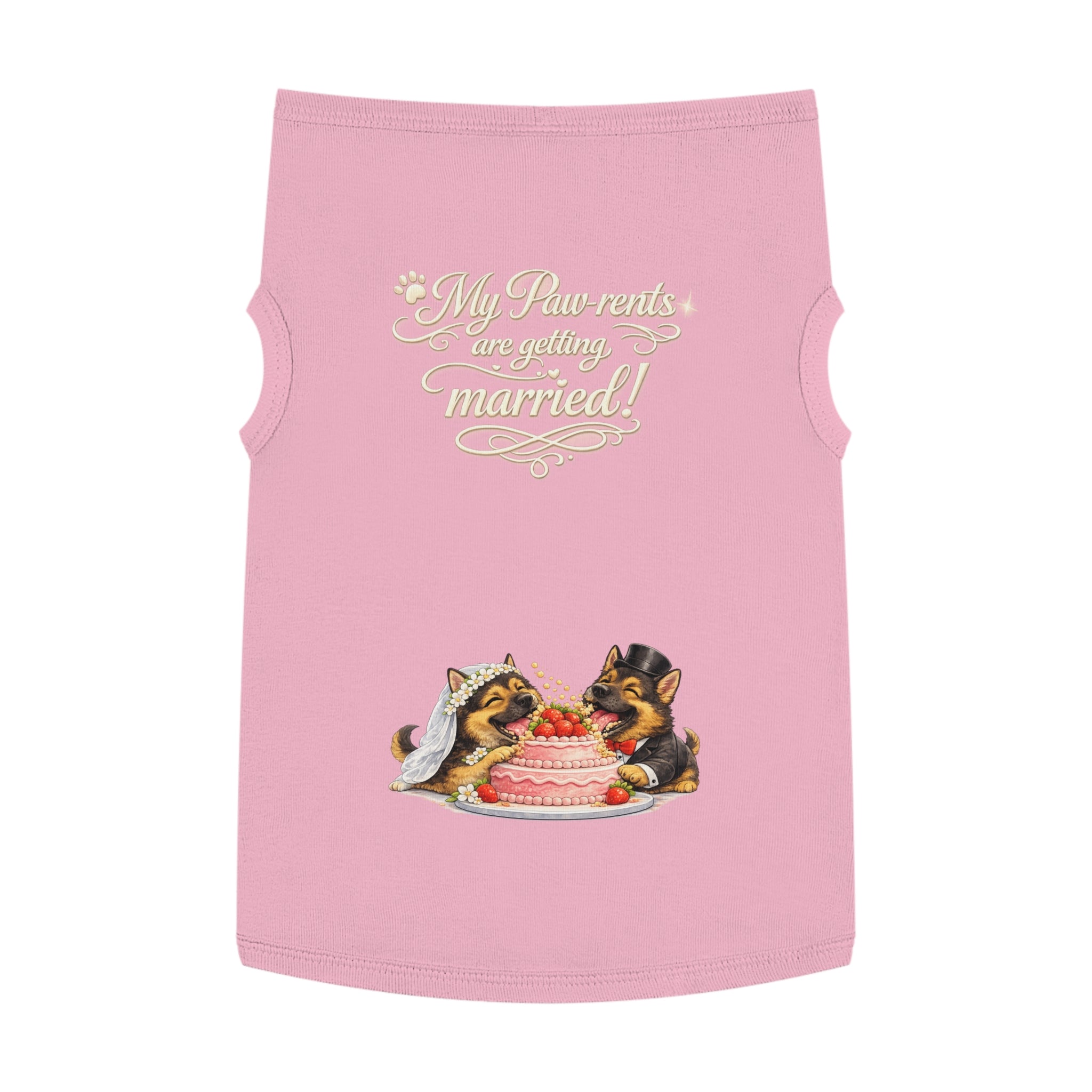 Engagement Gift for Dog Lovers -- My Pawrents Are Getting Married Dog Shirt Wedding Gift (German Shepherd)
