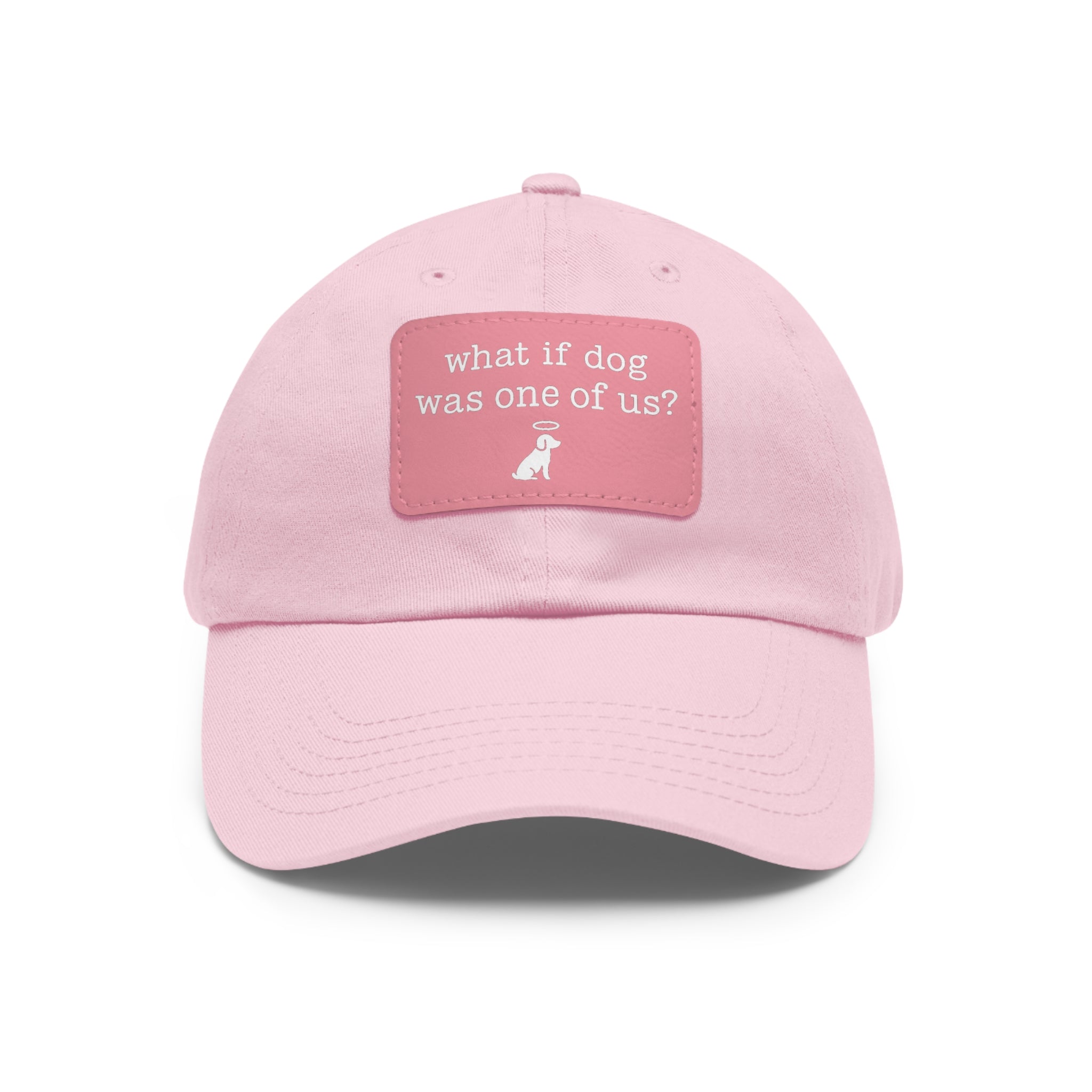 What If Dog Was One of Us Hat with patch (Rectangle) -- Funny Hat for Dog Lovers