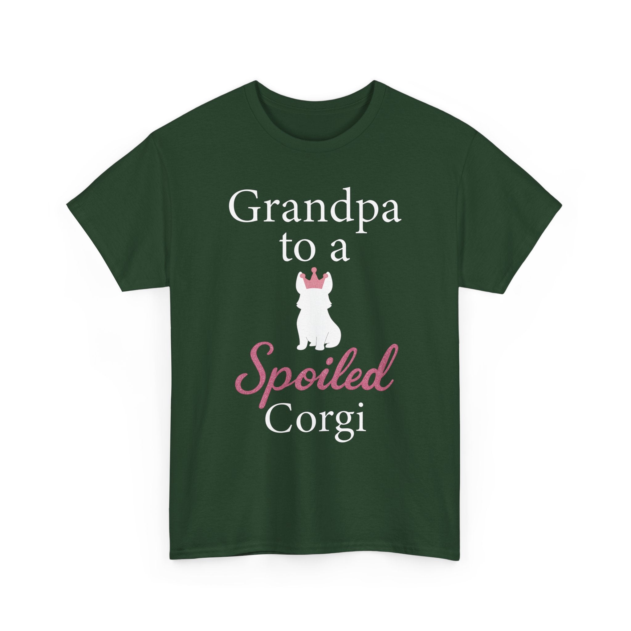 Grandpa to a Spoiled Corgi T-Shirt — Funny Shirt for Dog Lovers