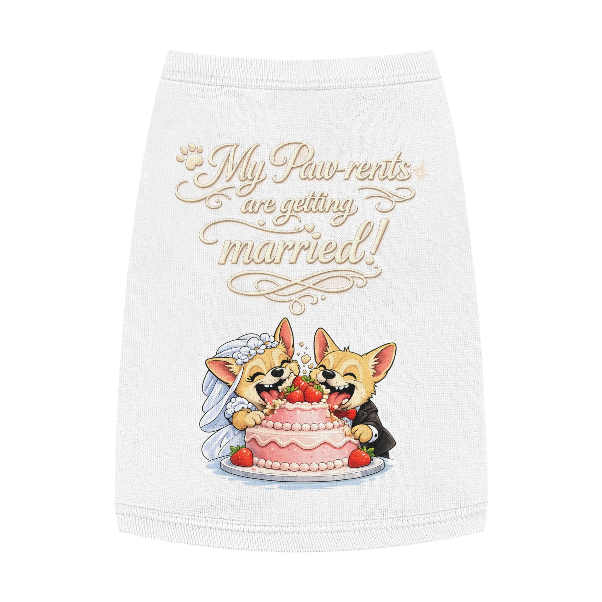 Engagement Gift for Dog Lovers -- My Pawrents Are Getting Married Dog Shirt Wedding Gift (Corgi)